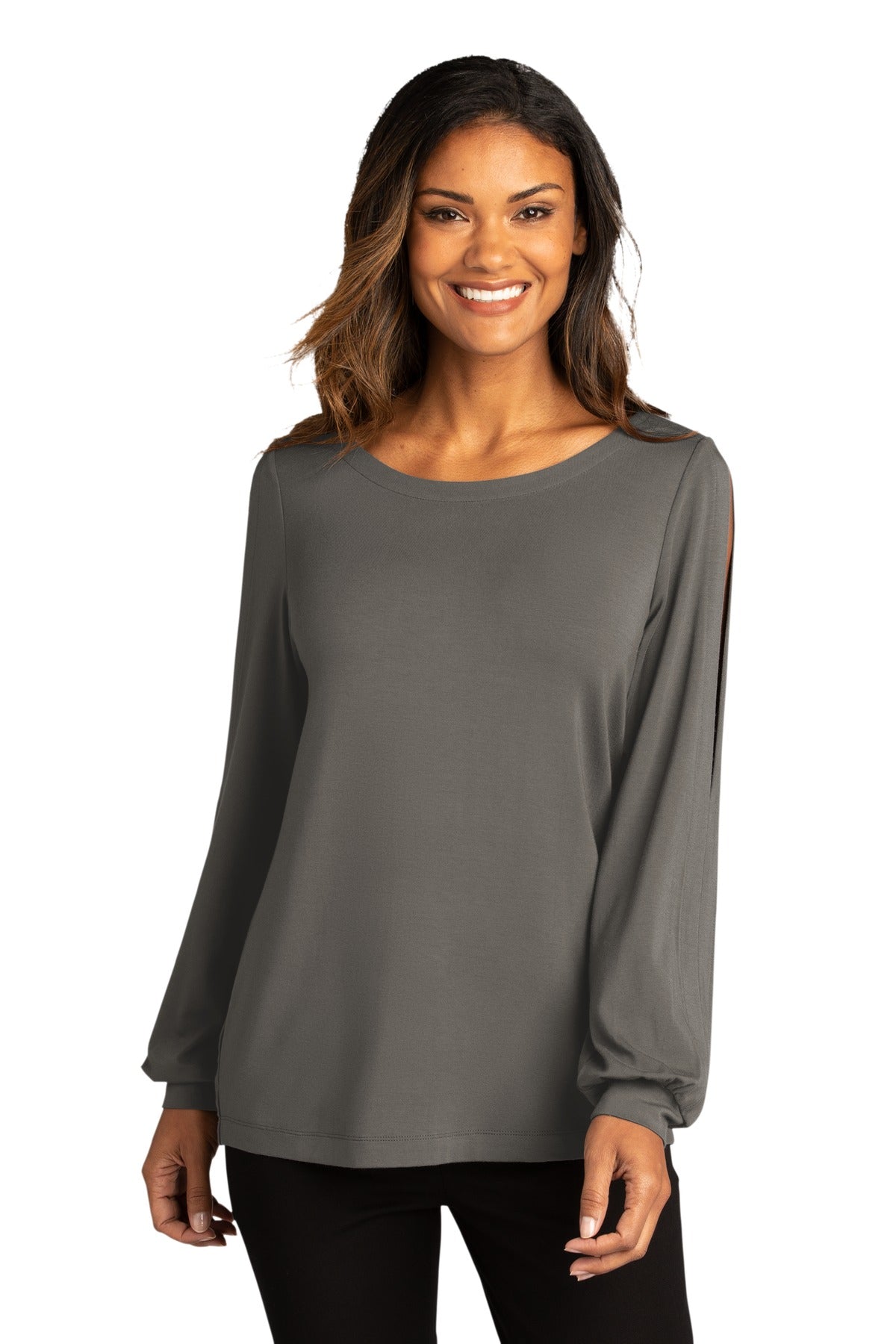 Port Authority ? Women's Luxe Knit Jewel Neck Top. LK5600