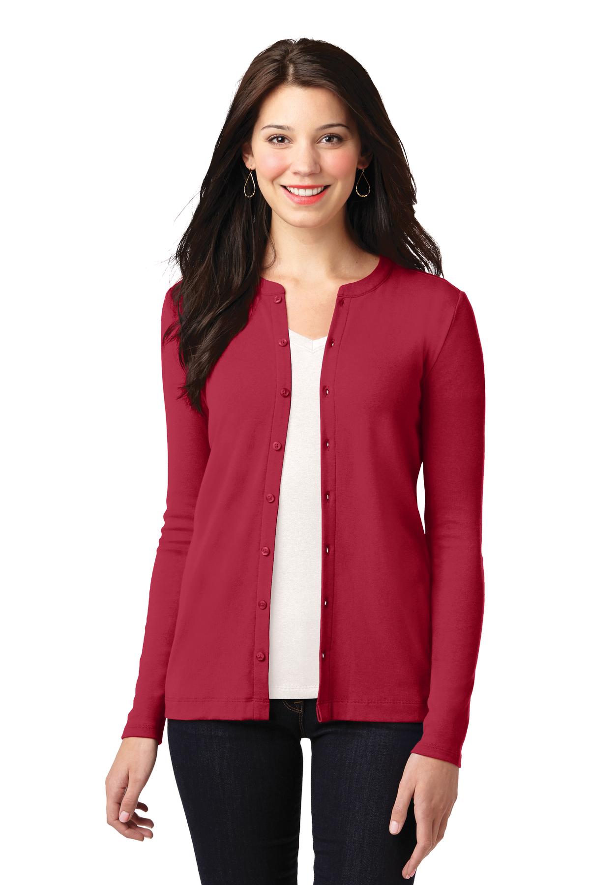 Port Authority?? Women's Concept Stretch Button-Front Cardigan. LM1008