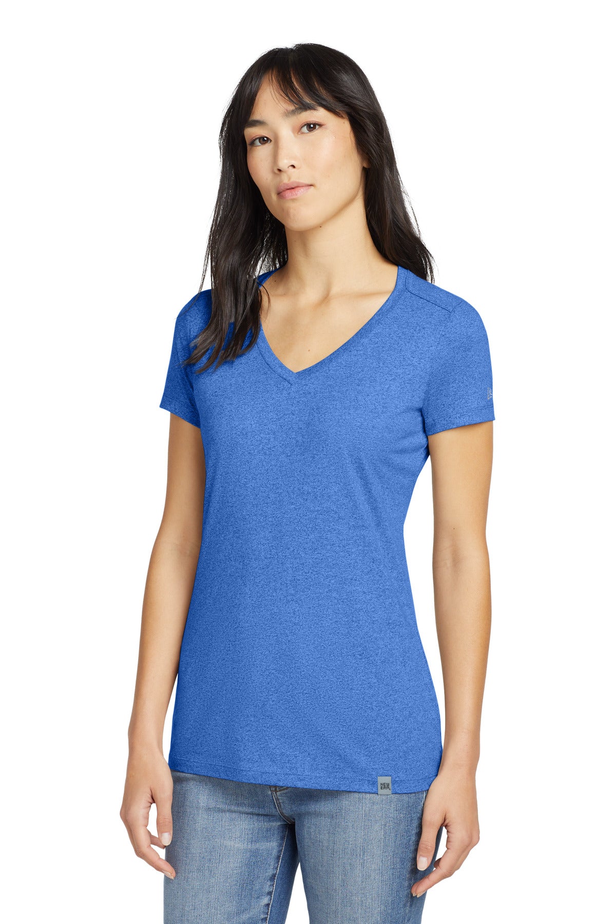 New Era ? Women's Heritage Blend V-Neck Tee. LNEA101