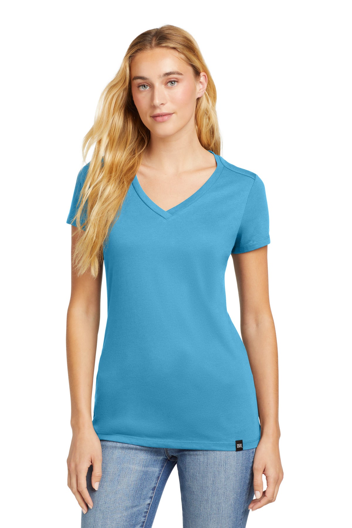 New Era ? Women's Heritage Blend V-Neck Tee. LNEA101