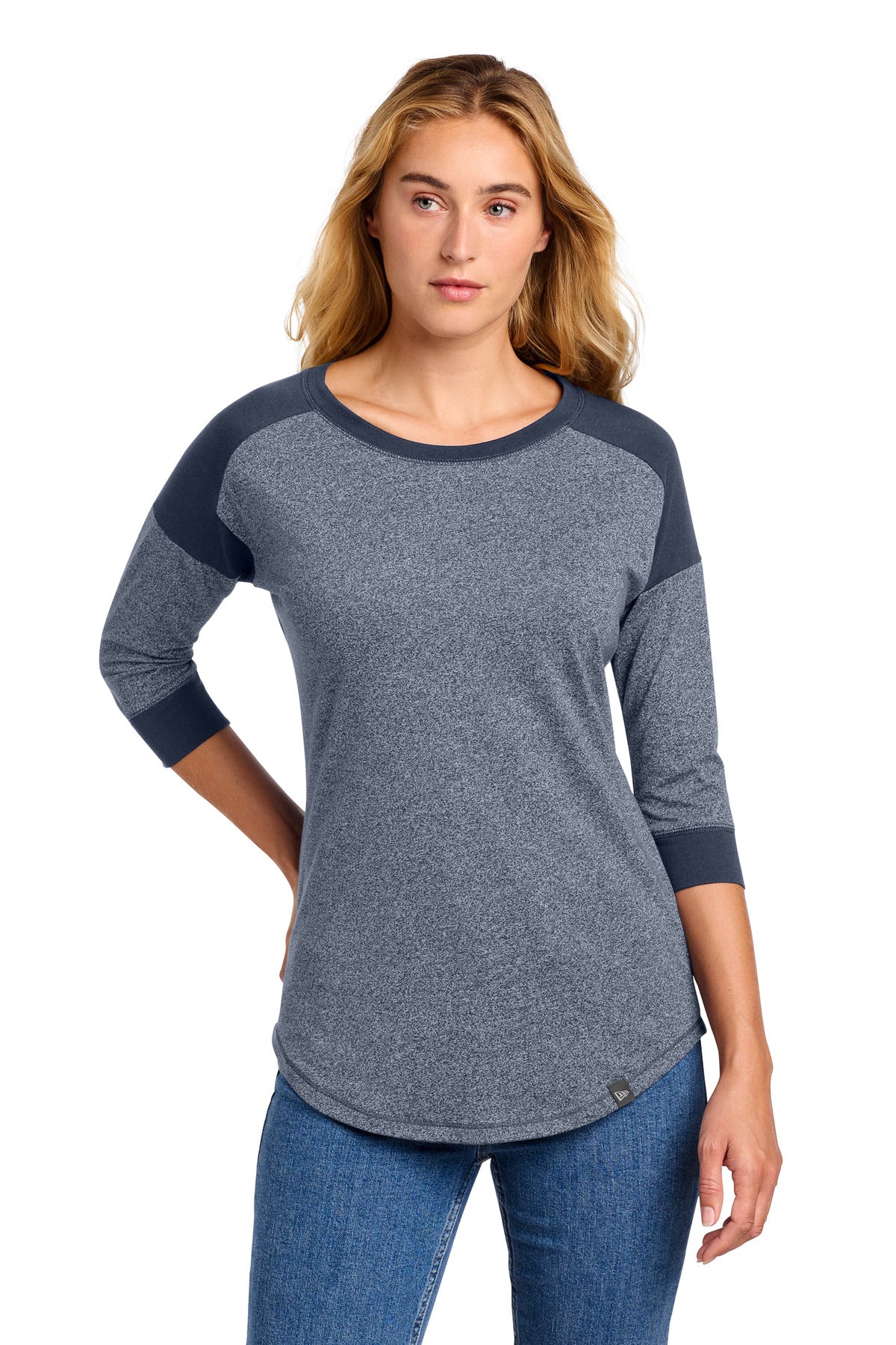 New Era ® Women's Heritage Blend 3/4-Sleeve Baseball Raglan Tee. LNEA104