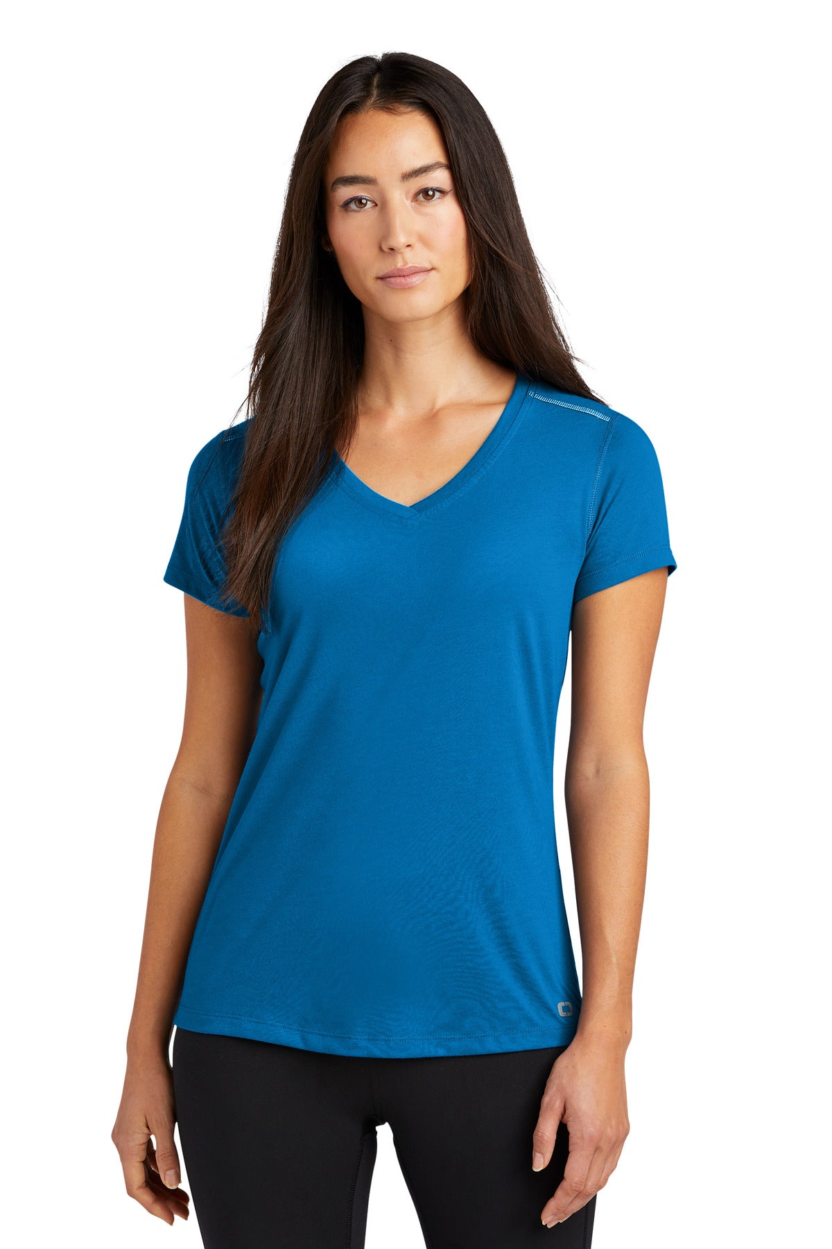 OGIO ? Women's Peak V-Neck Tee. LOE337