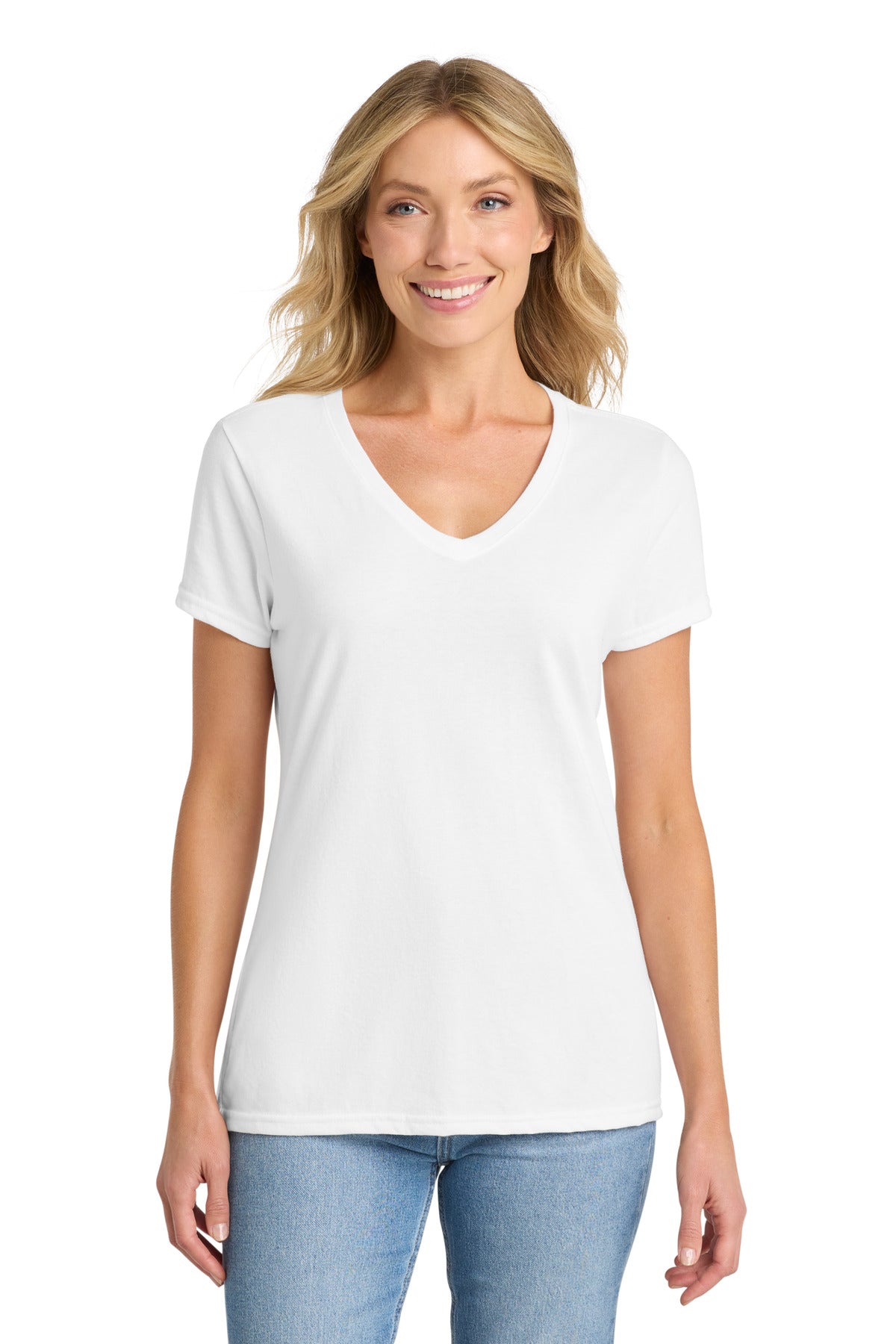 Port & Coâ„¢ Women's Fan Favoriteâ„¢ Blend V-Neck Tee. LPC455V