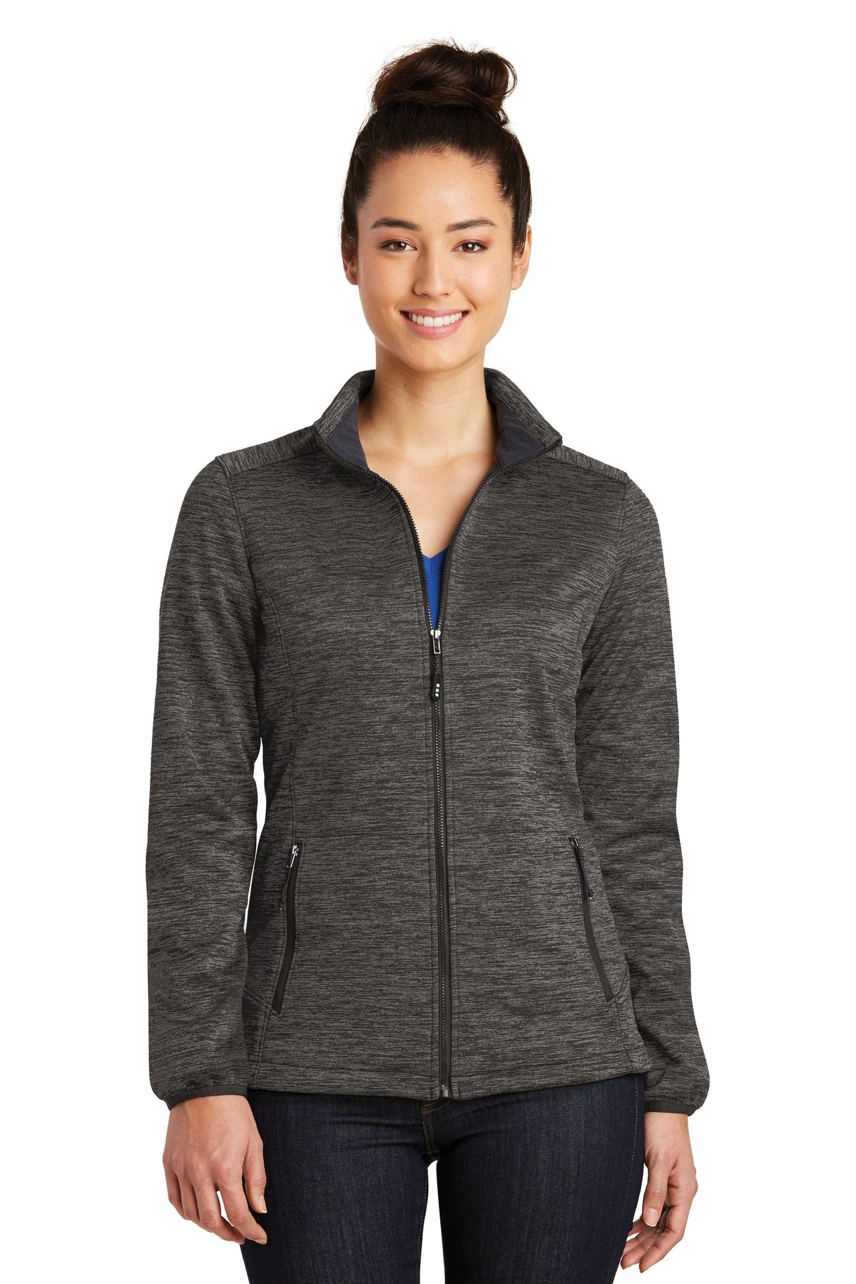 Sport-Tek? Women's PosiCharge? Electric Heather Soft Shell Jacket. LST30