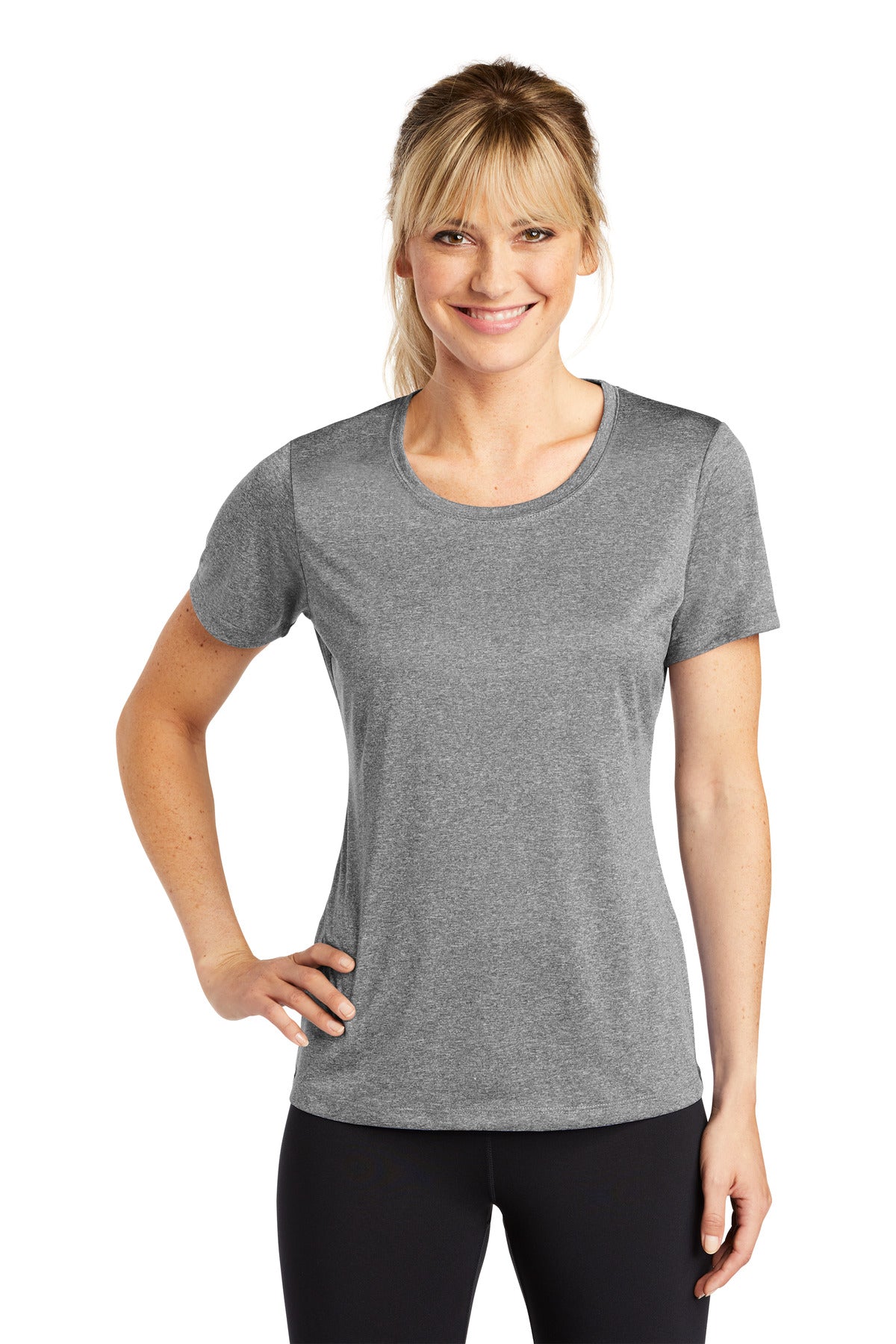 Sport-Tek? Women's Heather Contender? Scoop Neck Tee. LST360