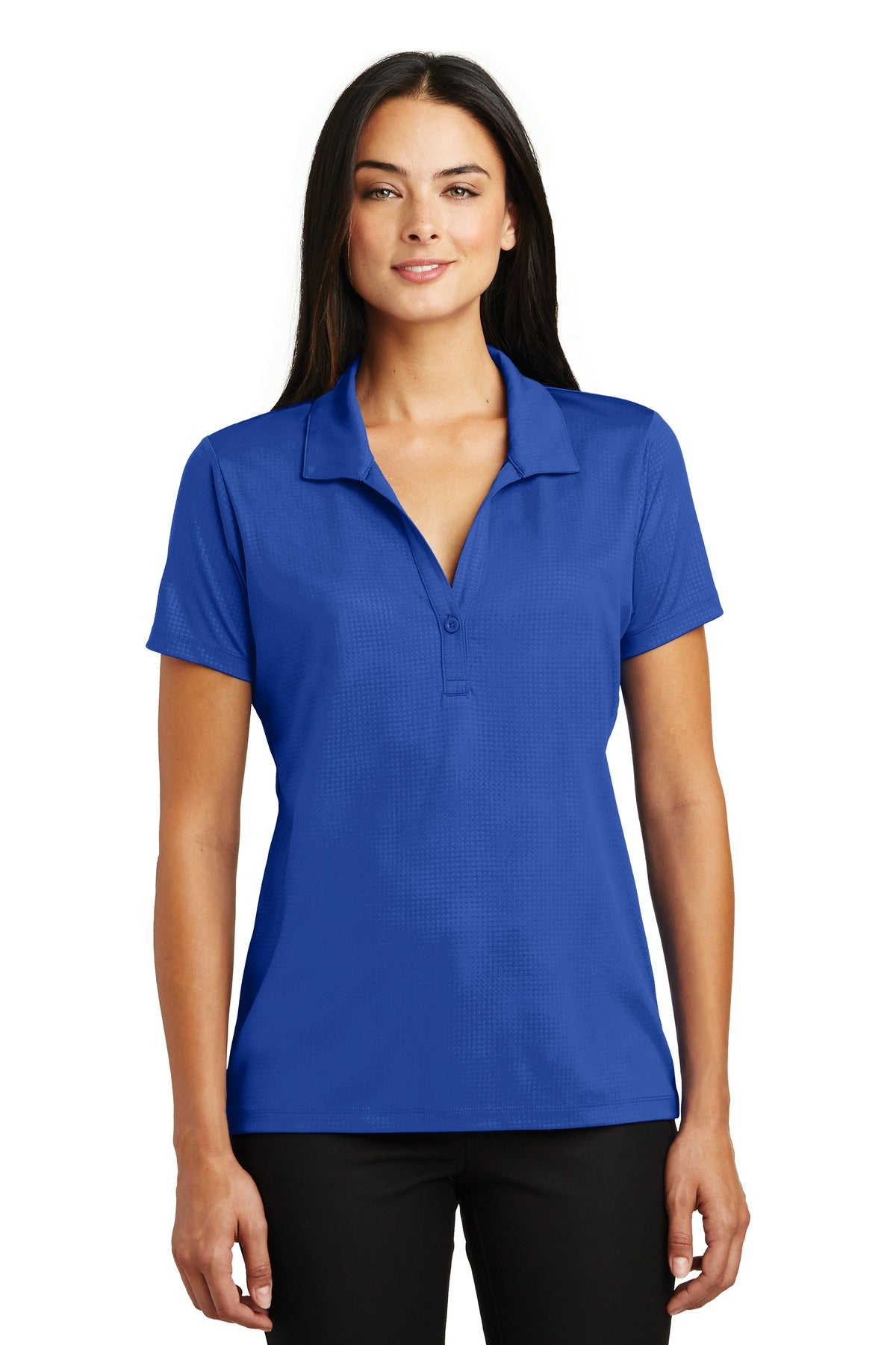 Sport-Tek? Women's Embossed PosiCharge? Tough Polo?. LST630