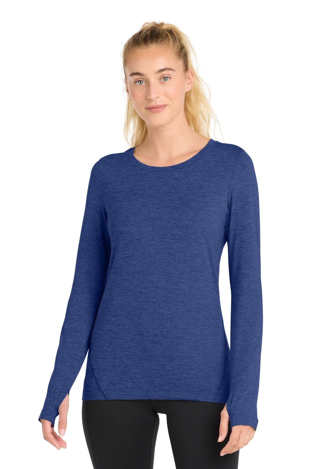 Sport-Tek ?? Women's Exchange 1.5 Long Sleeve Crew. LST710