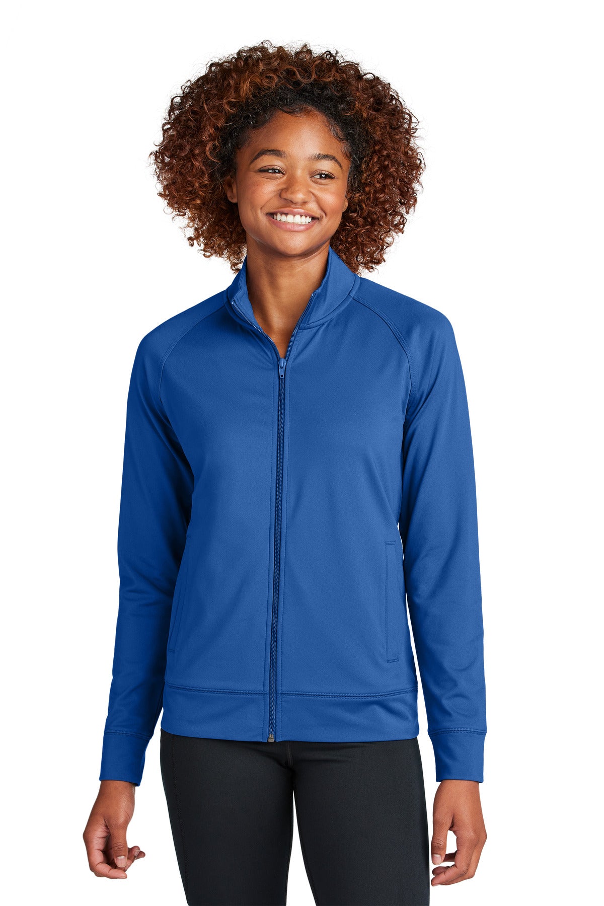 Sport-Tek?? Women's Sport-Wick?? Stretch Full-Zip Cadet Jacket LST857