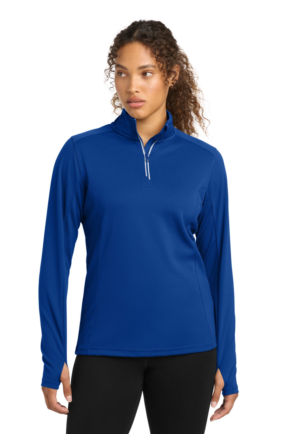 Sport-Tek?? Women's Sport-Wick?? Textured 1/4-Zip Pullover. LST860