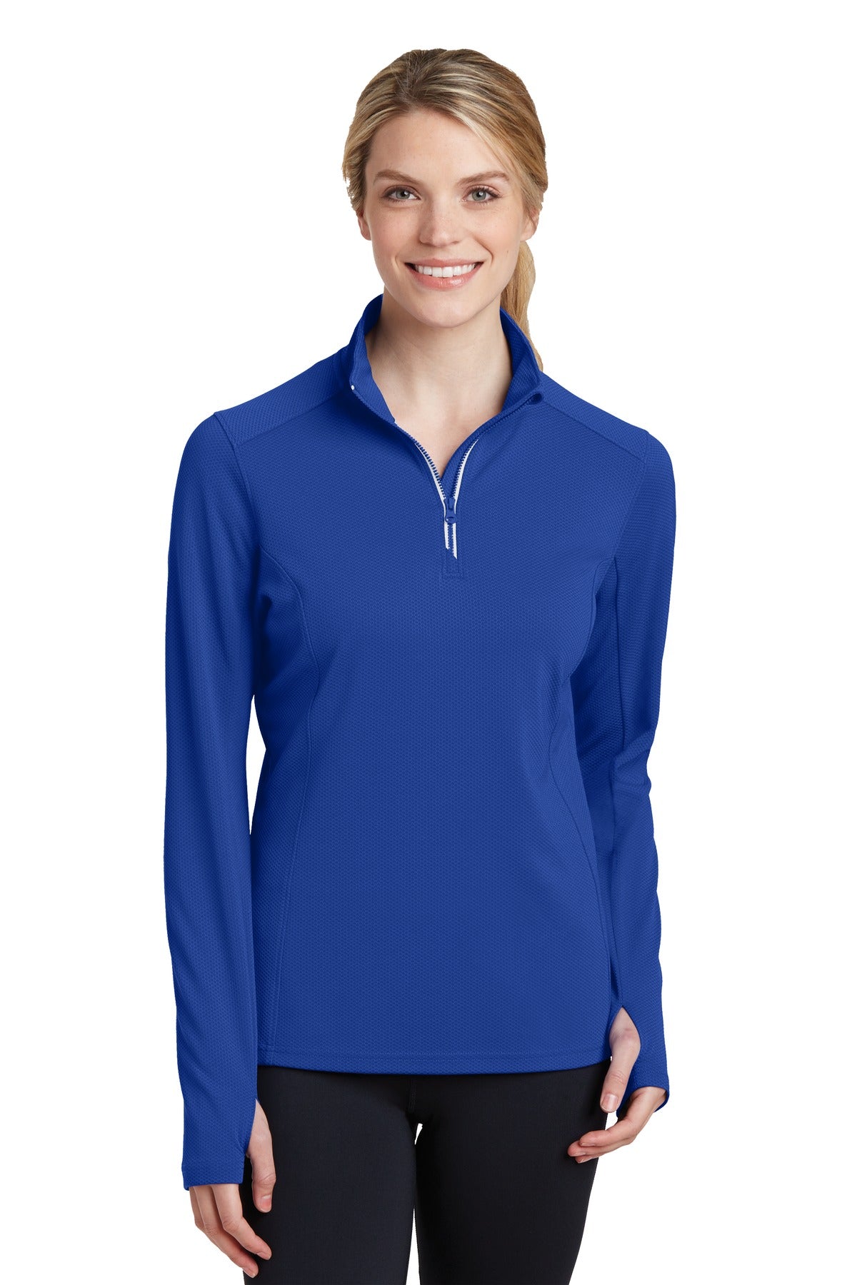 Sport-Tek? Women's Sport-Wick? Textured 1/4-Zip Pullover. LST860