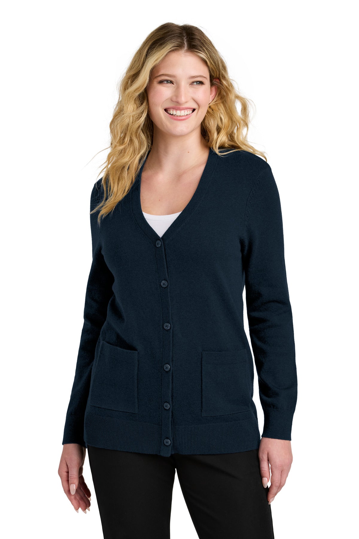Port Authority?? Women's Easy Care Button-Up Cardigan Sweater LSW4150