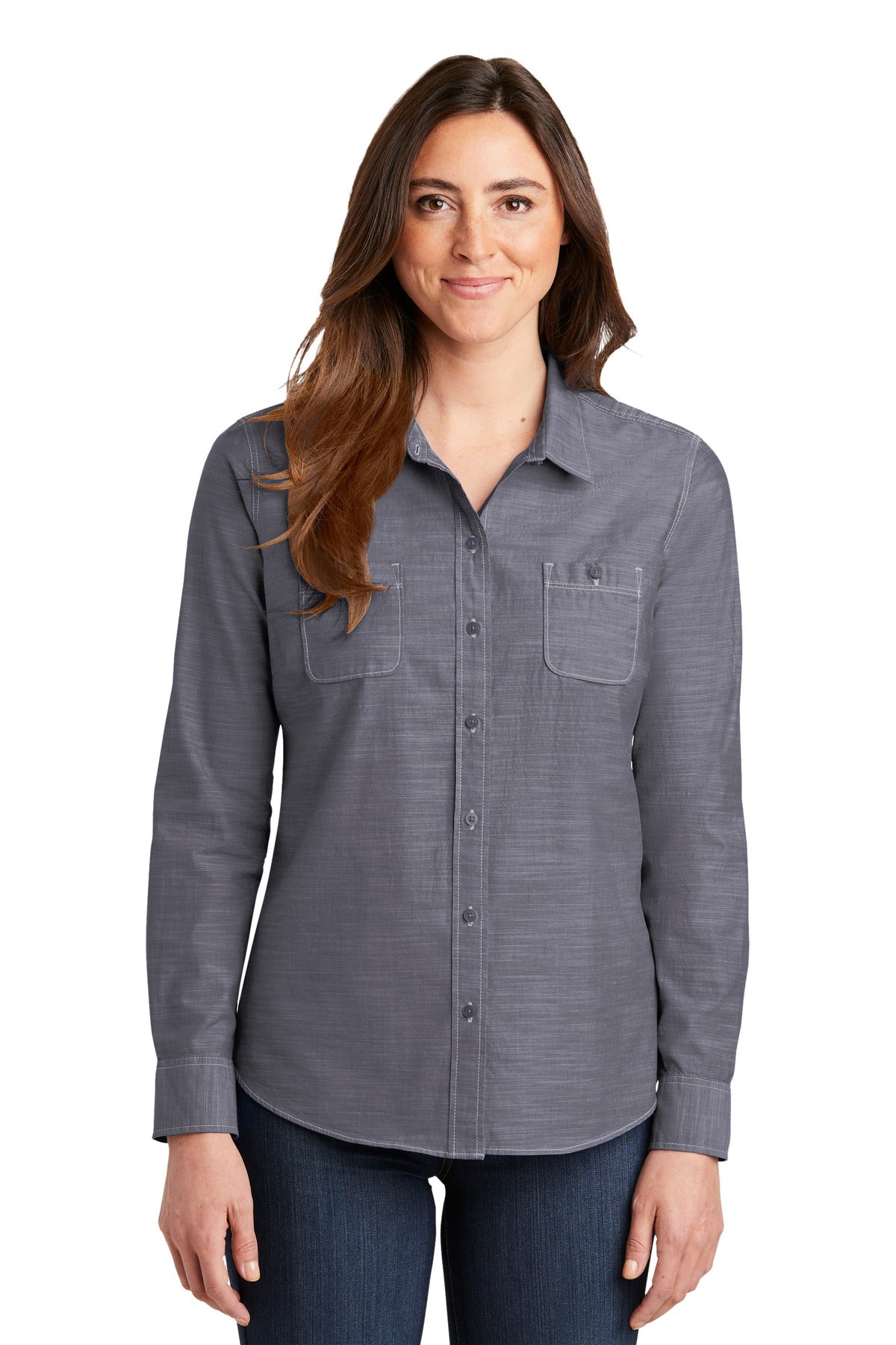 Port Authority? Women's Slub Chambray Shirt. LW380