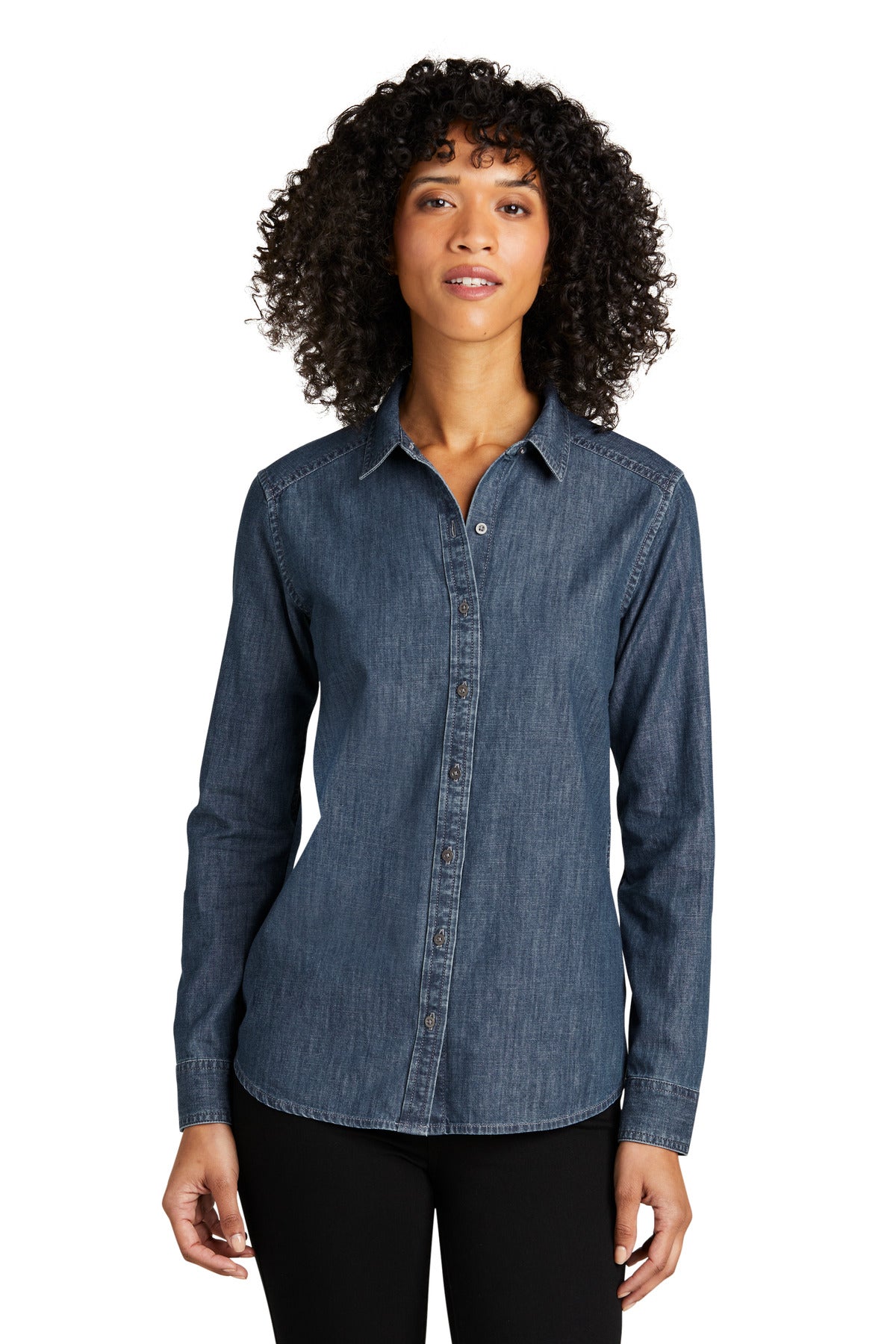 Port Authority? Women's Long Sleeve Perfect Denim Shirt LW676