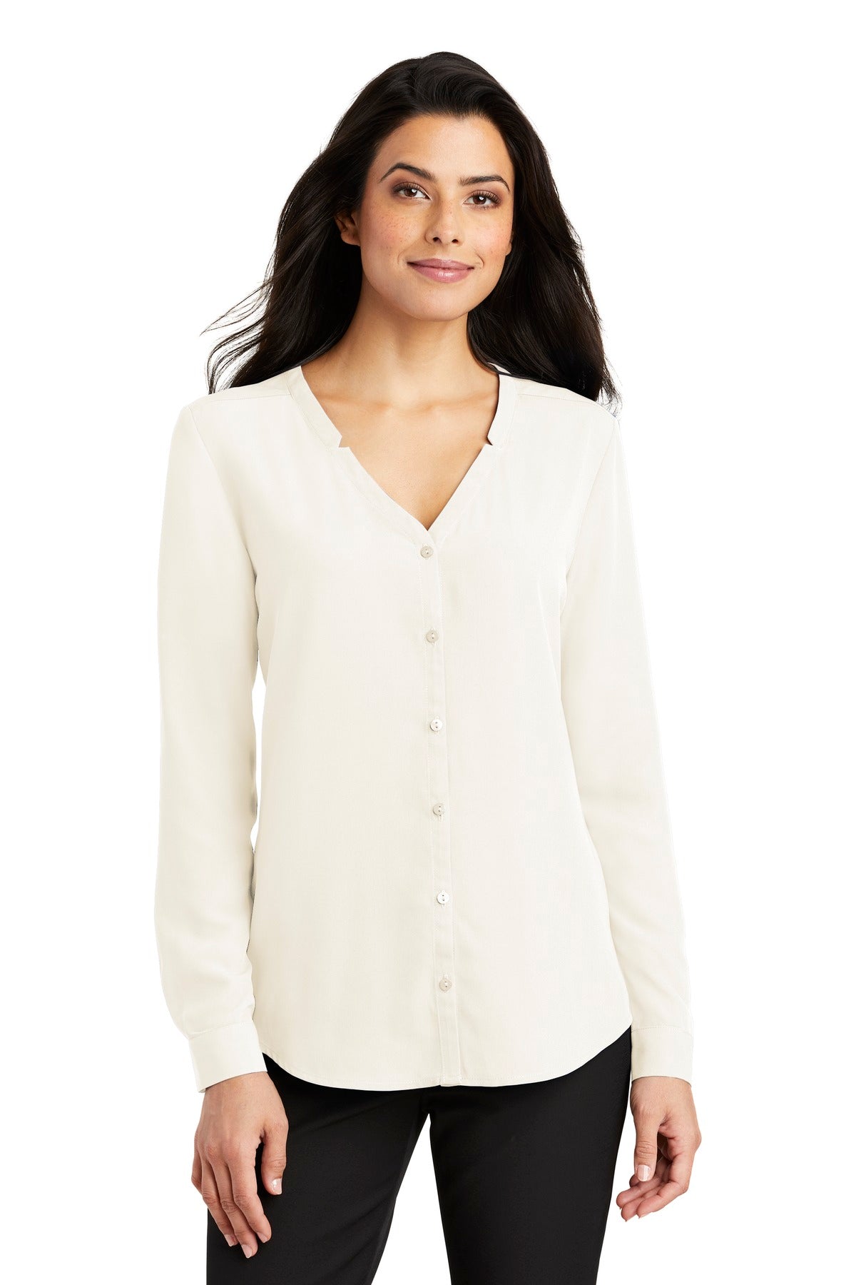 Port Authority? Women's Long Sleeve Button-Front Blouse. LW700