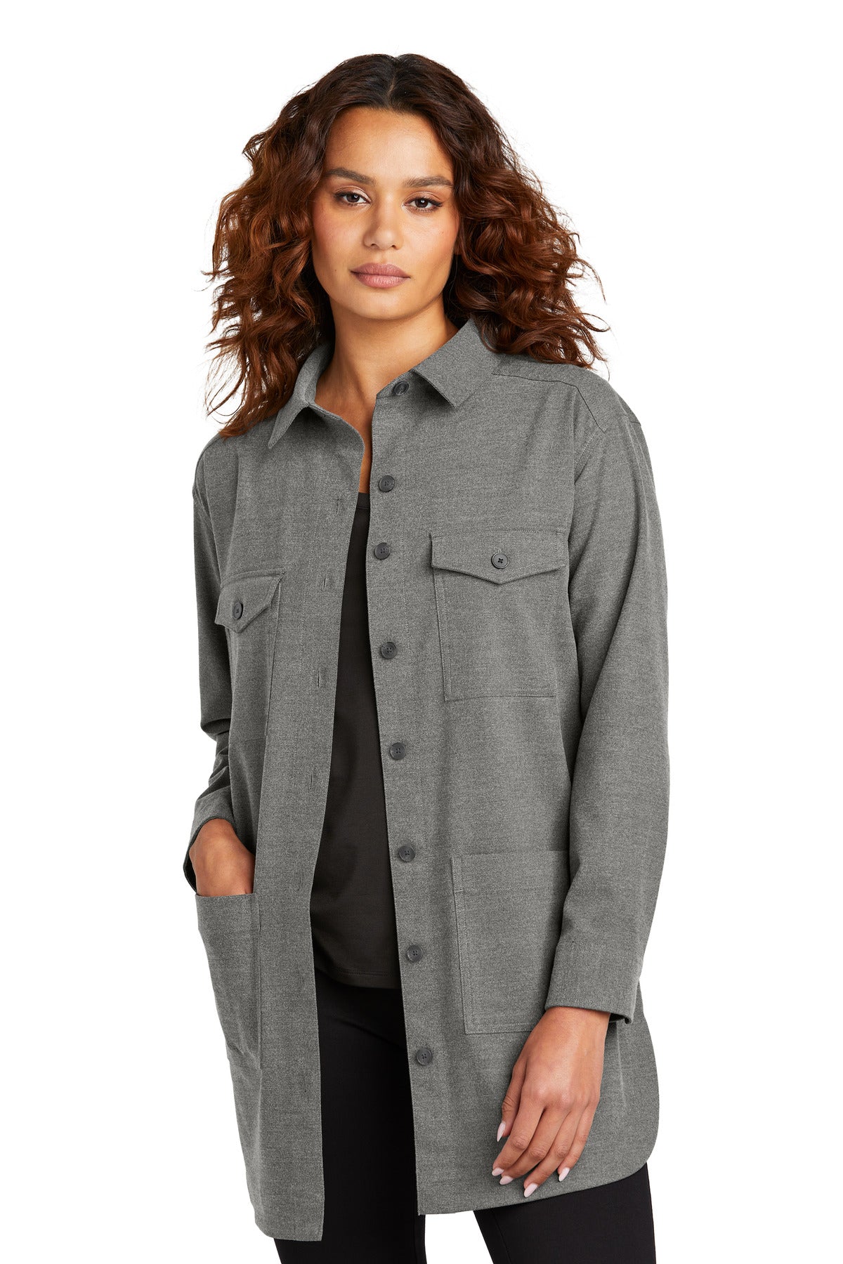 Mercer+Mettle?? Women's Long Sleeve Twill Overshirt MM2021