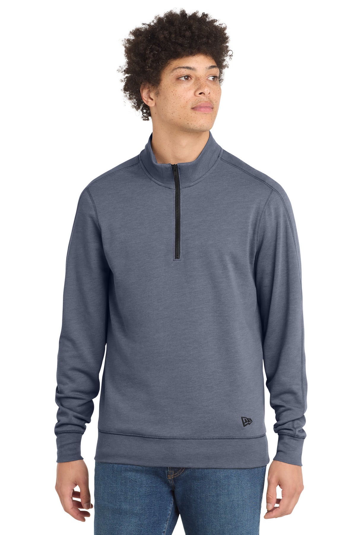 New Era ?? Tri-Blend Fleece 1/4-Zip Pullover. NEA512