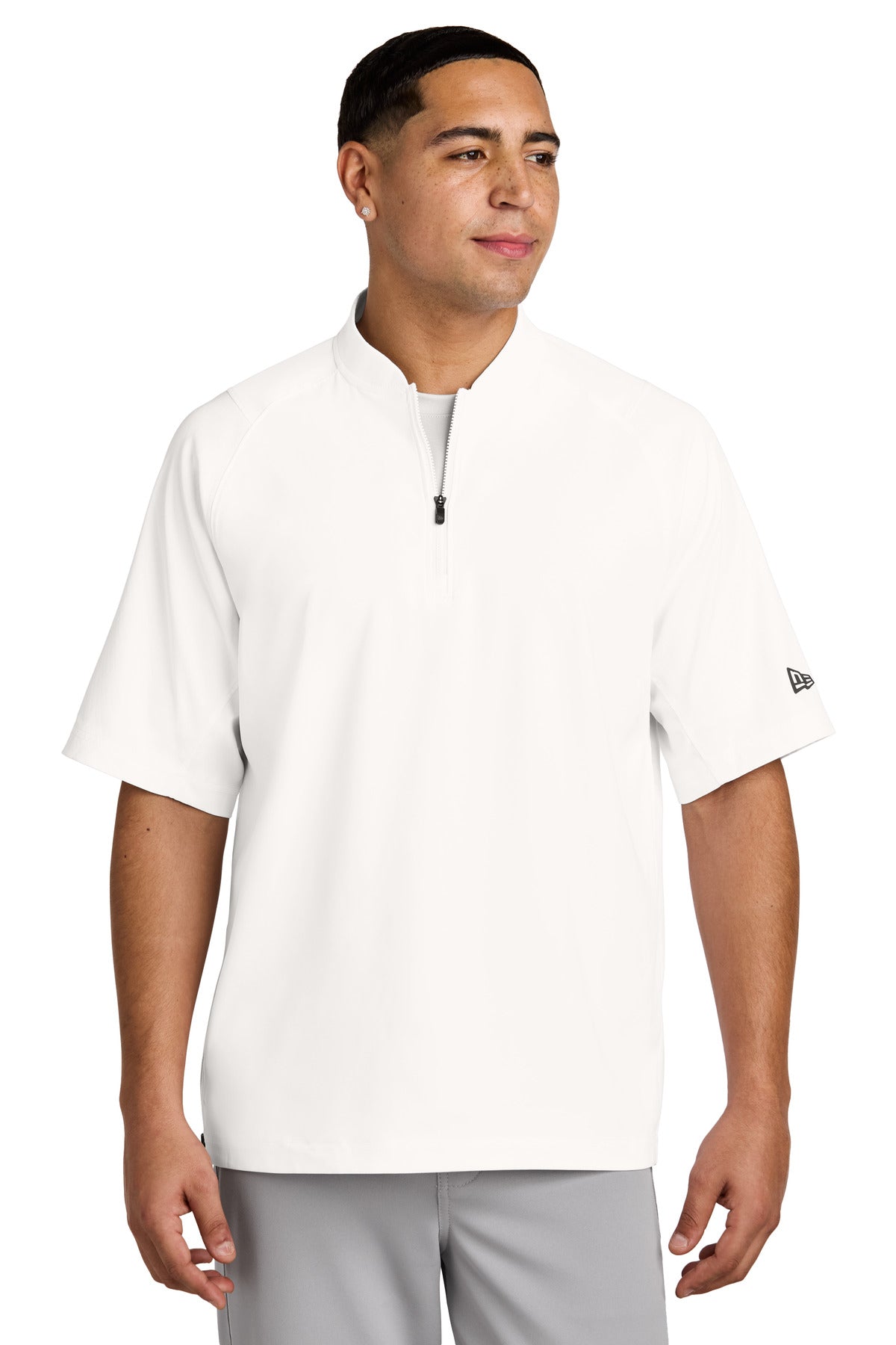 New Era ?? Cage Short Sleeve 1/4-Zip Jacket. NEA600