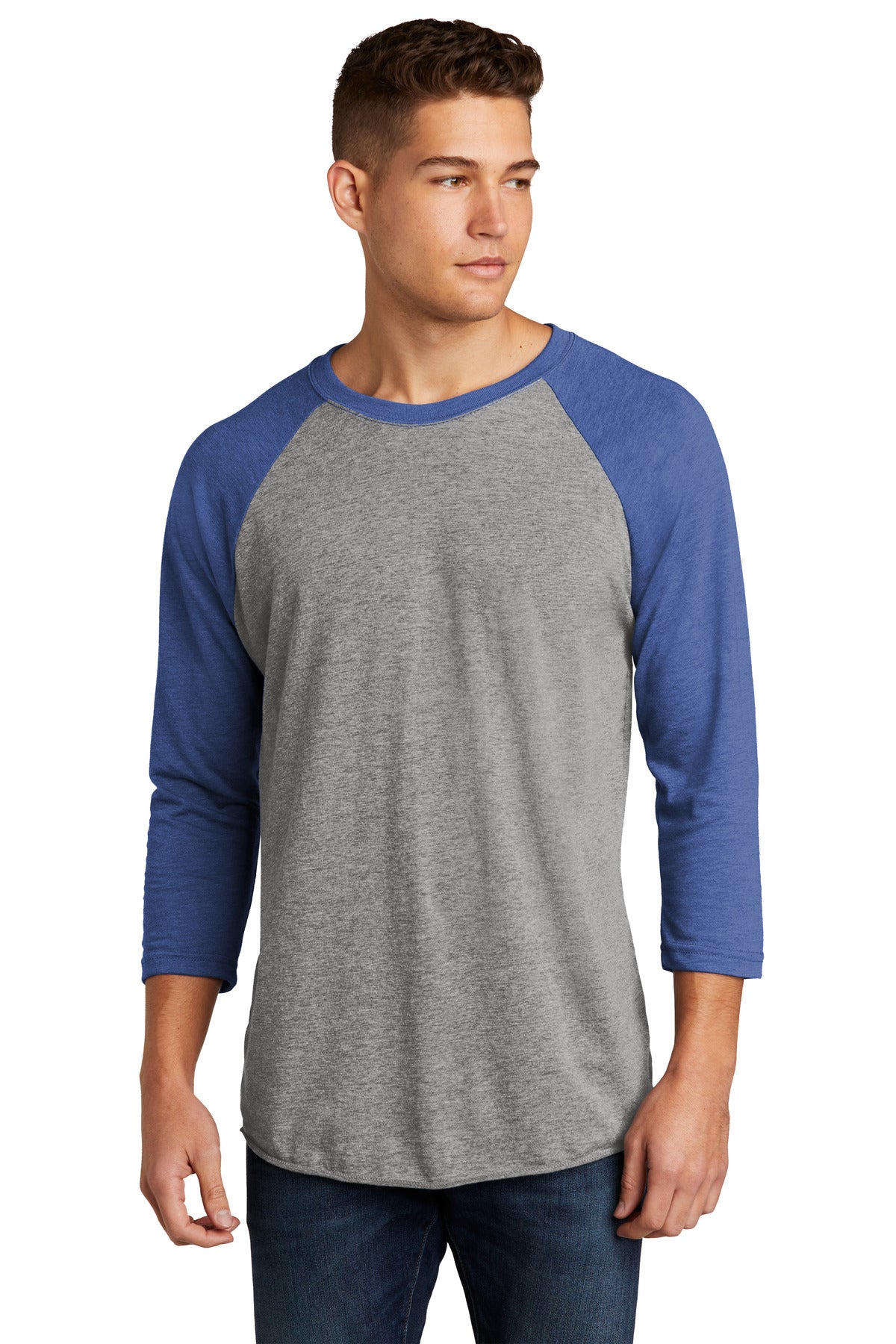 Next Level Apparel?? Adult Tri-Blend 3/4-Sleeve Raglan Tee. NL6051