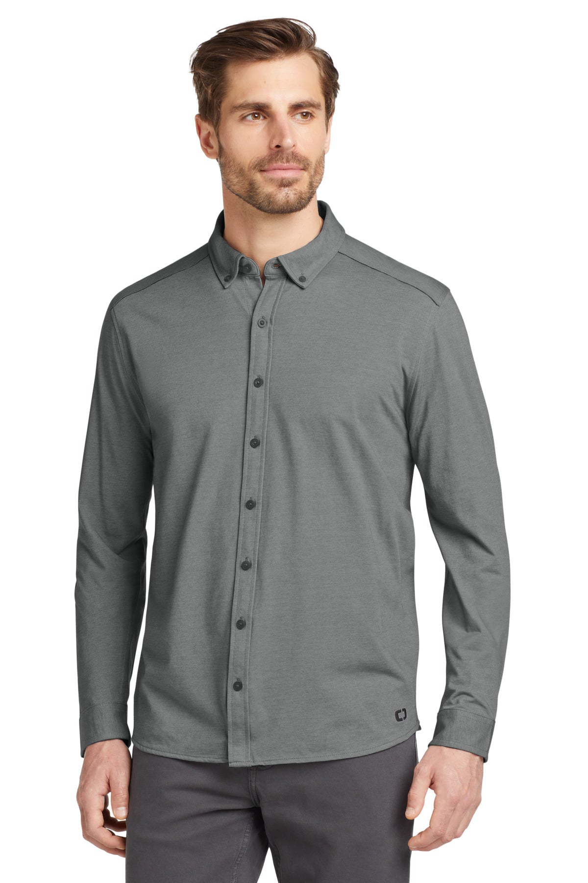 OGIO ?? Code Stretch Long Sleeve Button-Up. OG145