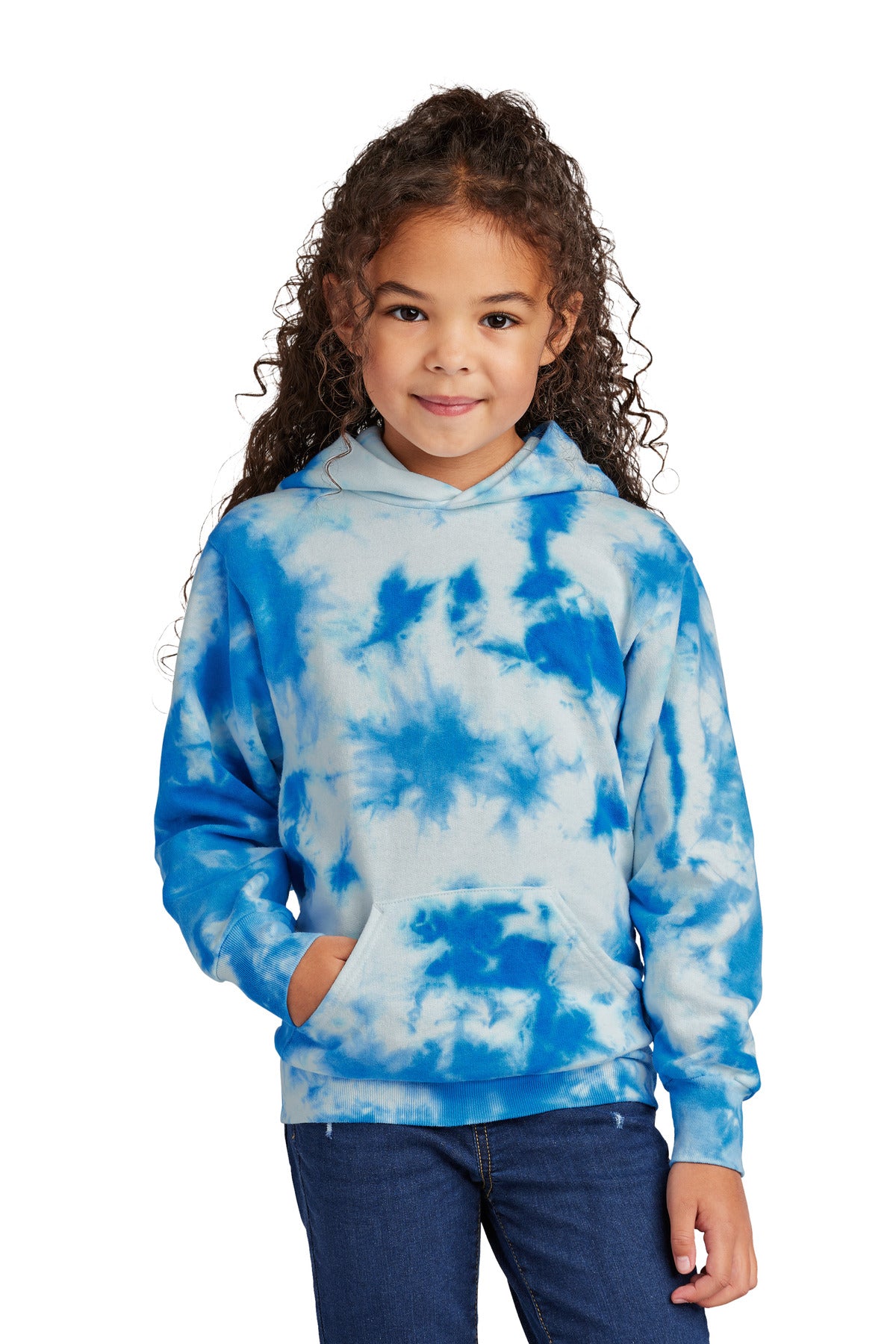 Port & Coâ„¢ Youth Crystal Tie-Dye Pullover Hoodie PC144Y