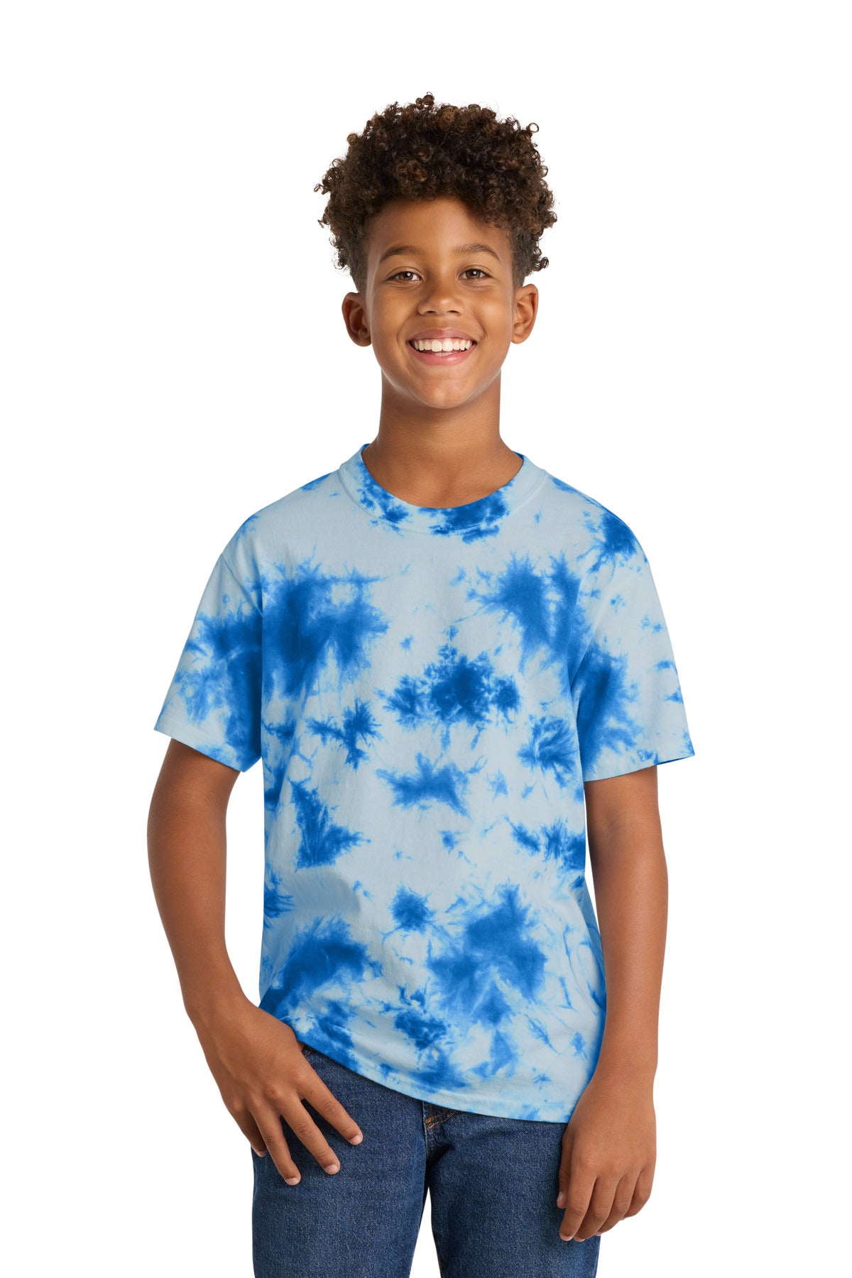Port & Coâ„¢ Youth Crystal Tie-Dye Tee PC145Y