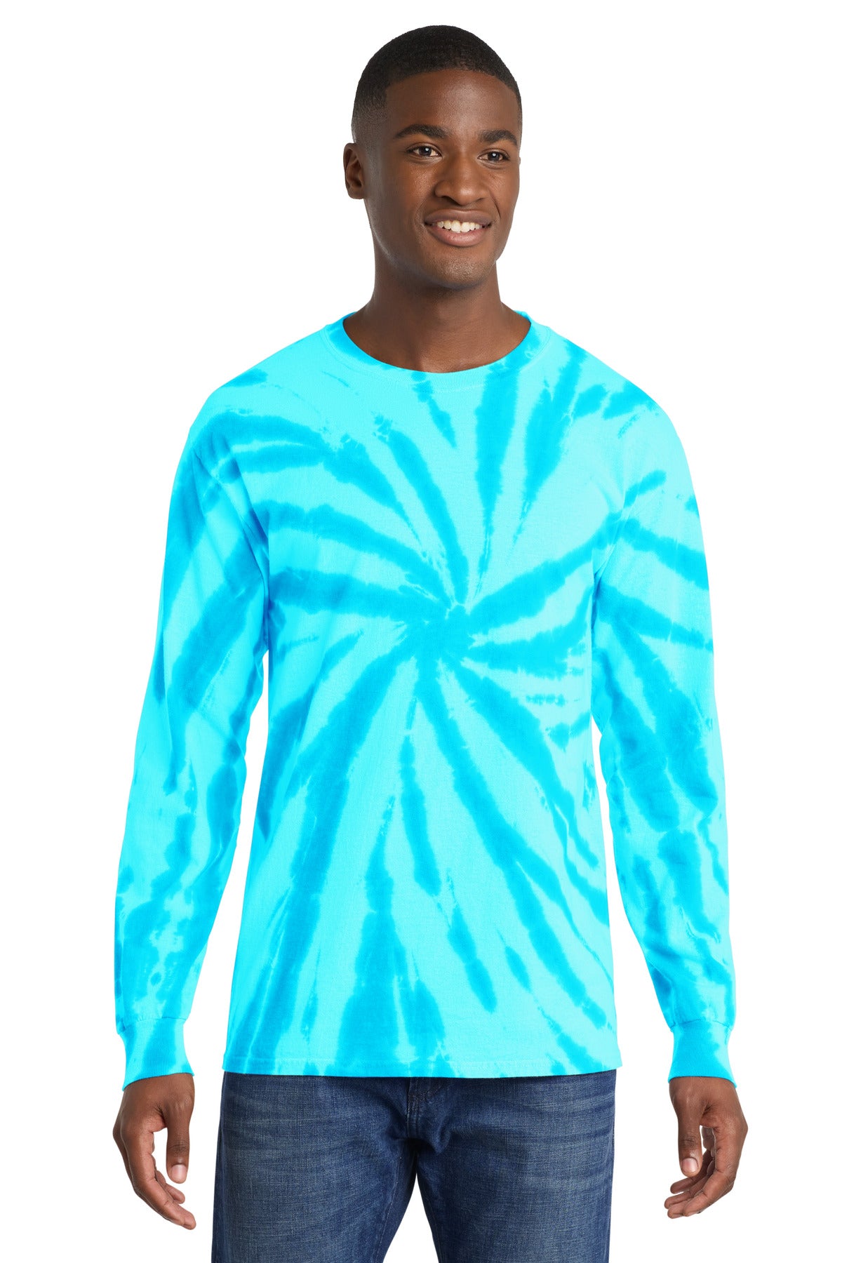 Port & Coƒ?› Tie-Dye Long Sleeve Tee. PC147LS