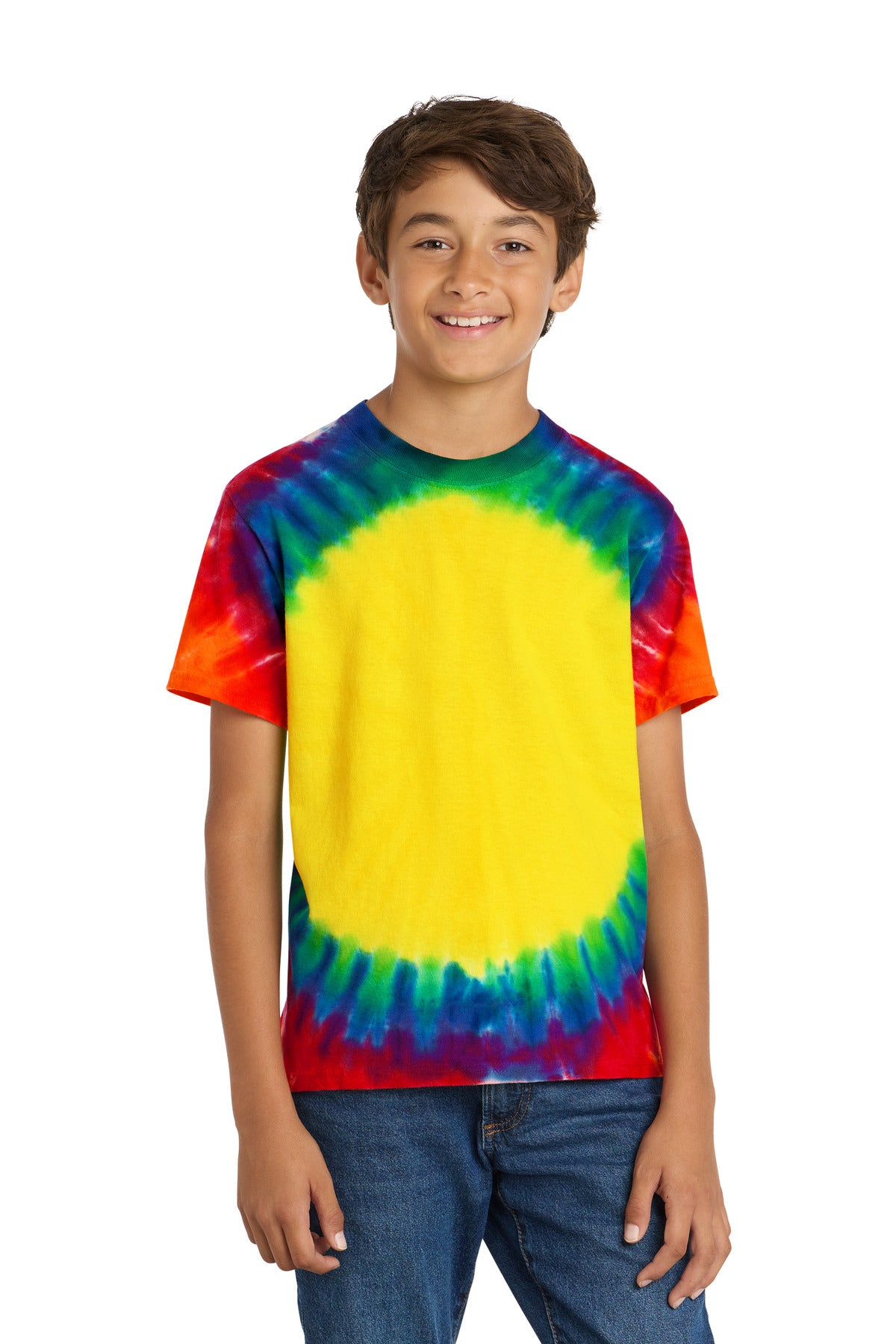 Port & Coƒ?› Youth Window Tie-Dye Tee. PC149Y