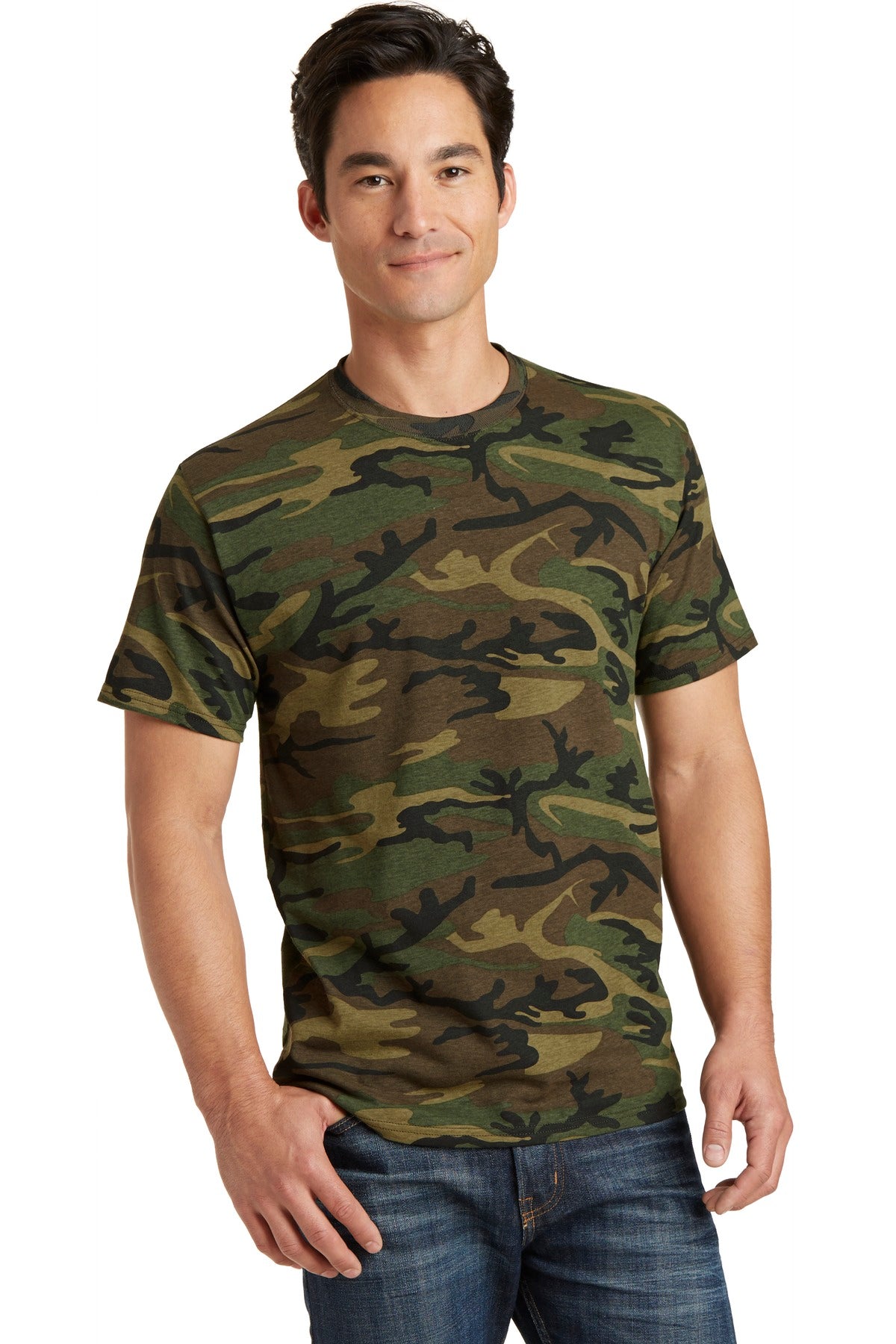 Port & Company? Core Cotton Camo Tee. PC54C