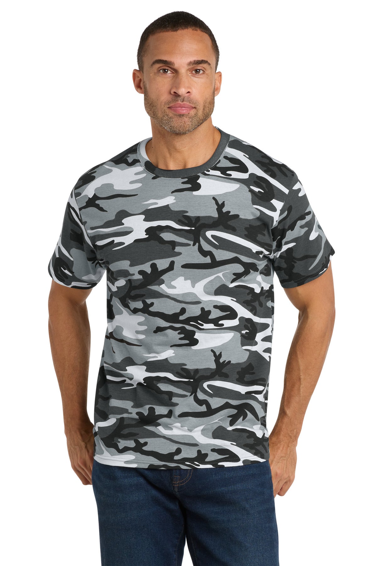 Port & Coƒ?› Core Cotton Camo Tee. PC54C