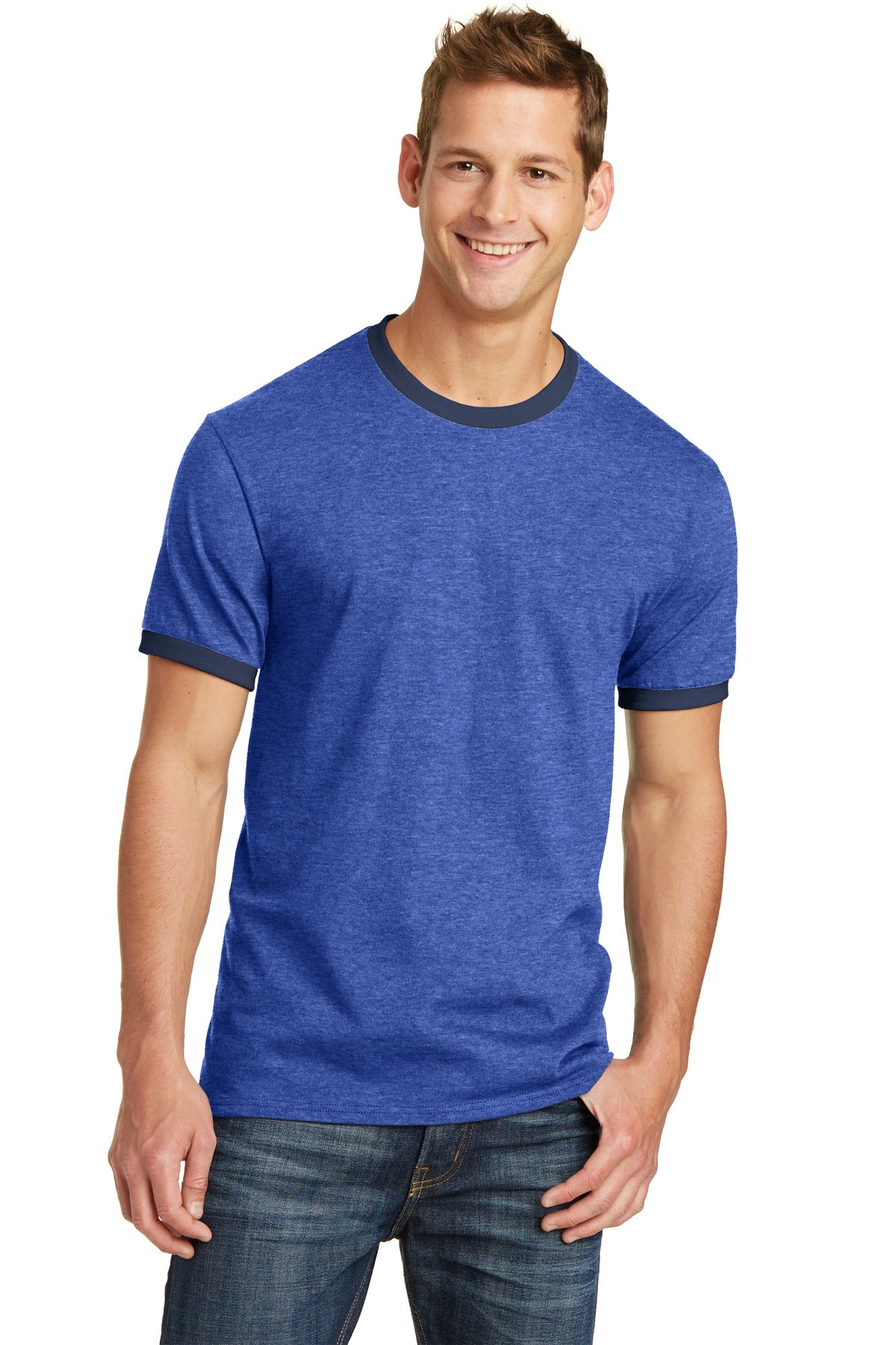 Port & Company? Core Cotton Ringer Tee. PC54R