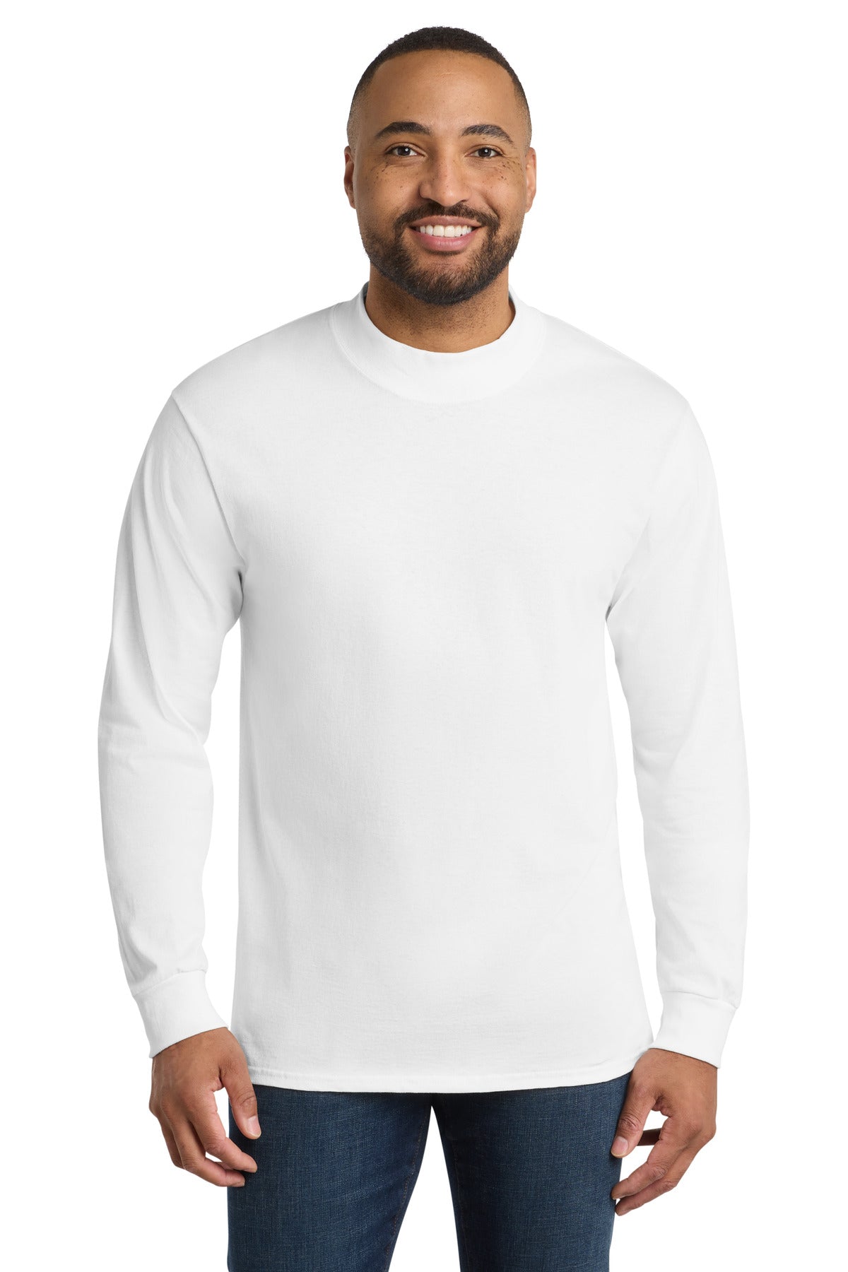 Port & Coƒ?› Essential Mock Turtleneck. PC61M