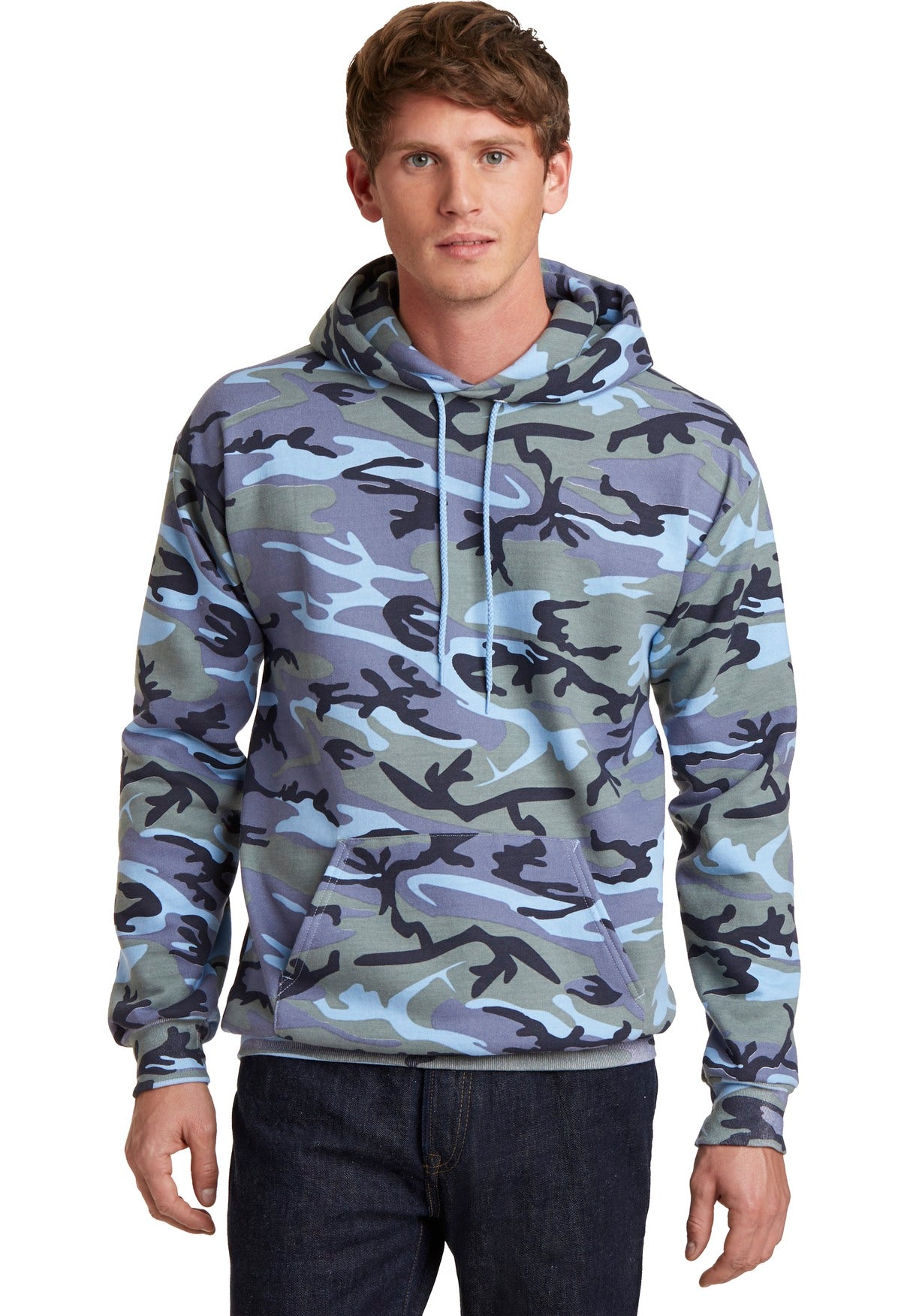 Port & Coâ„¢ Core Fleece Camo Pullover Hooded Sweatshirt. PC78HC