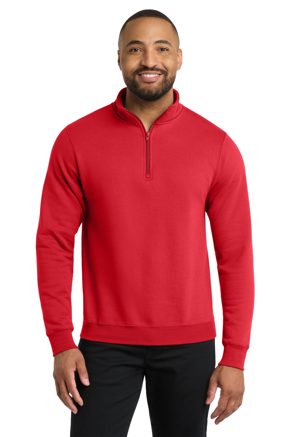 Port & Coƒ?› Core Fleece 1/4-Zip Pullover Sweatshirt PC78Q