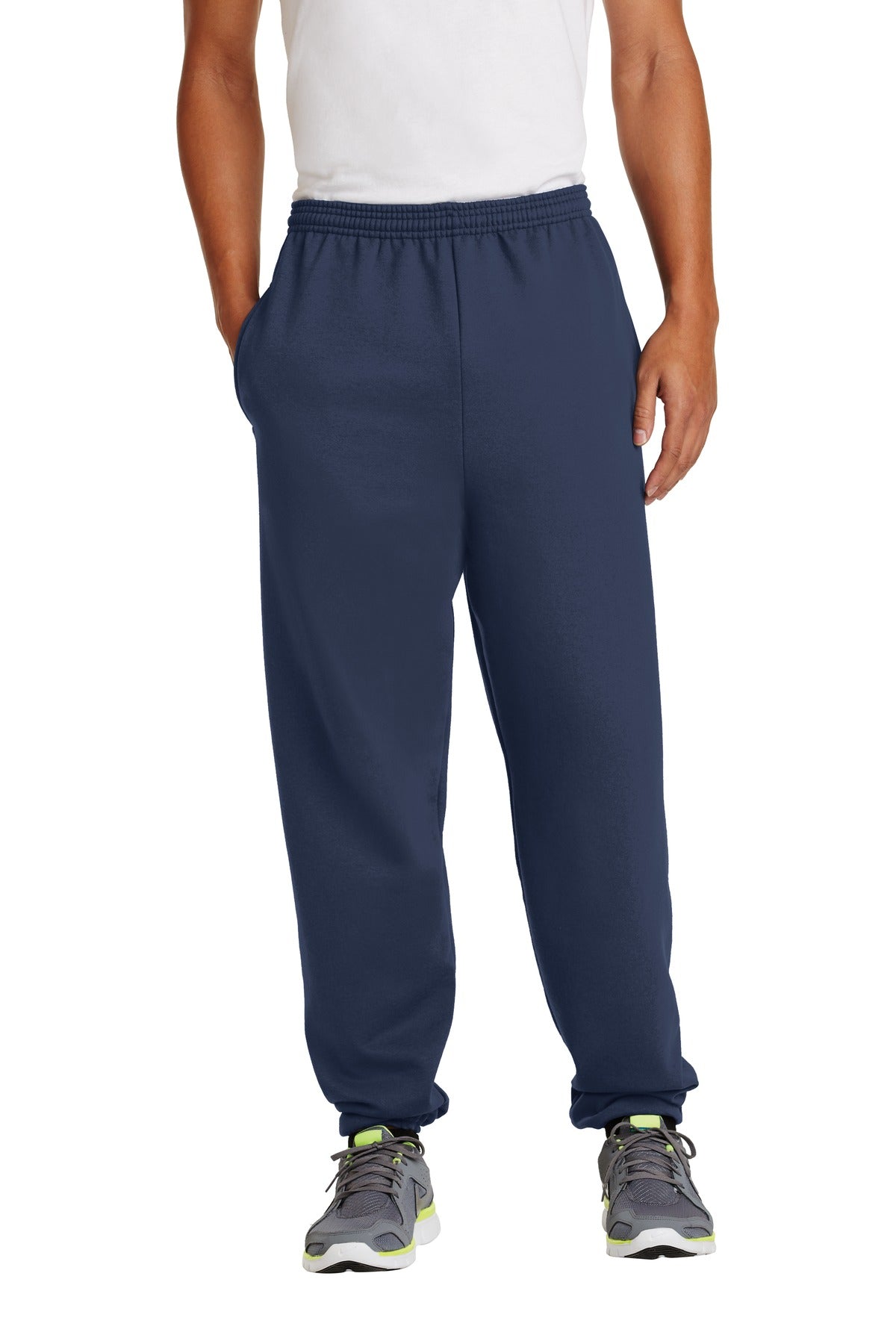 Port & Coƒ?› Essential Fleece Sweatpant with Pockets. PC90P