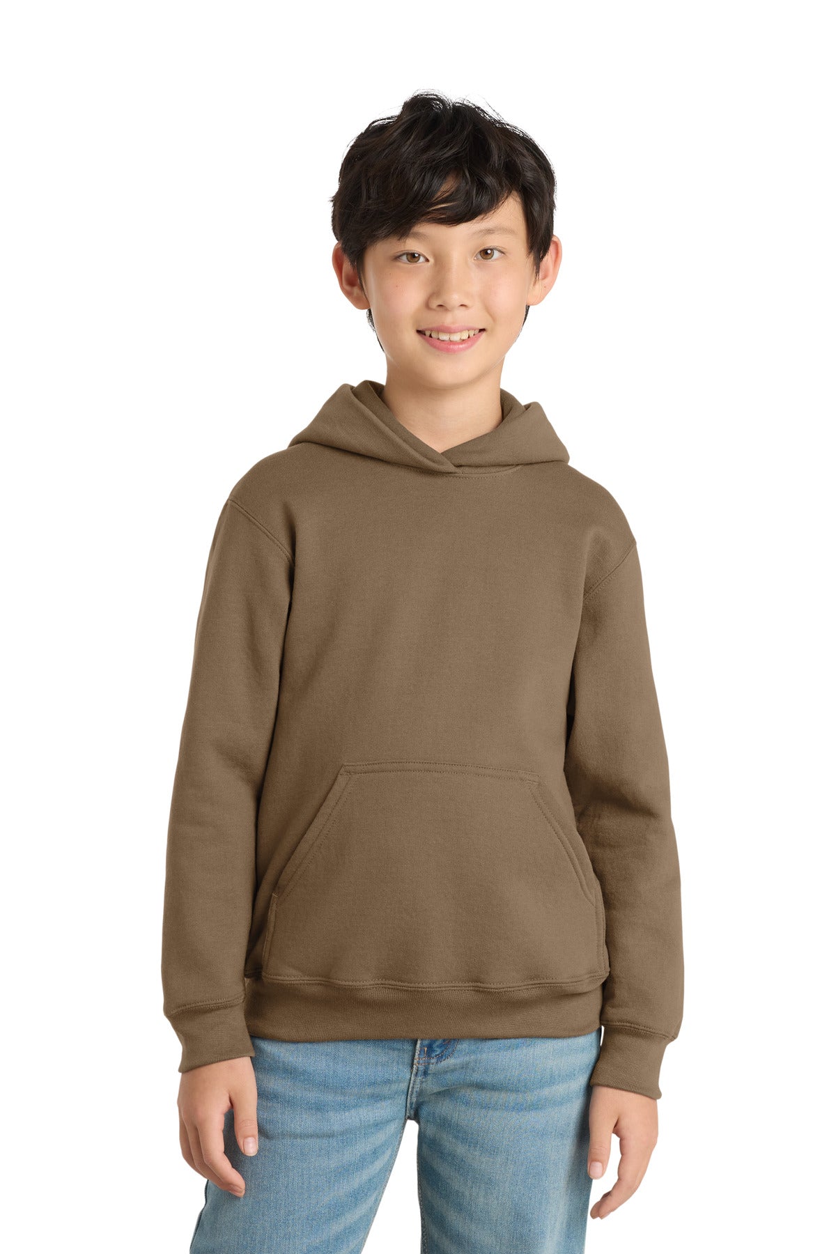 Port & Coƒ?› Youth Core Fleece Pullover Hooded Sweatshirt. PC90YH