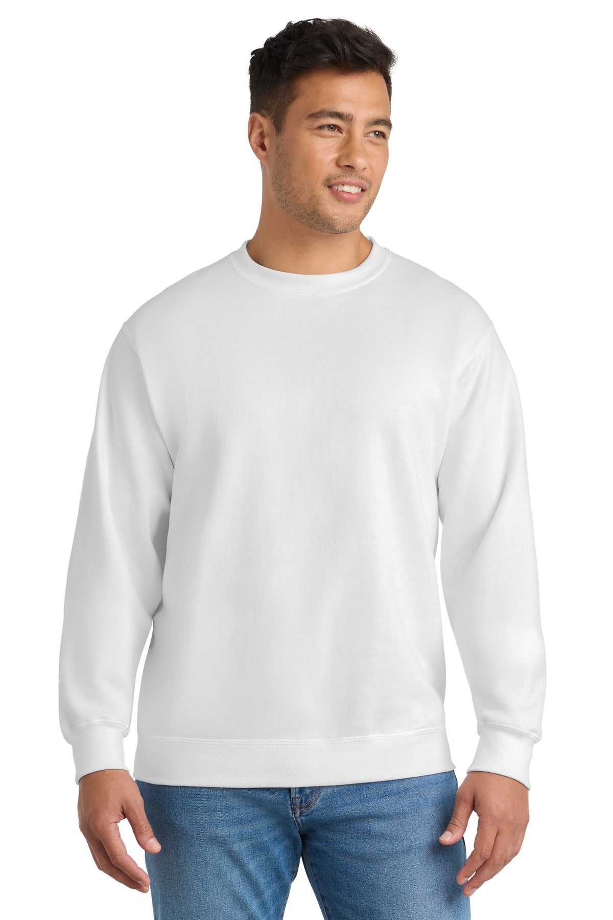 Port & Coƒ?› Essential Fleece Crewneck Sweatshirt. PC90