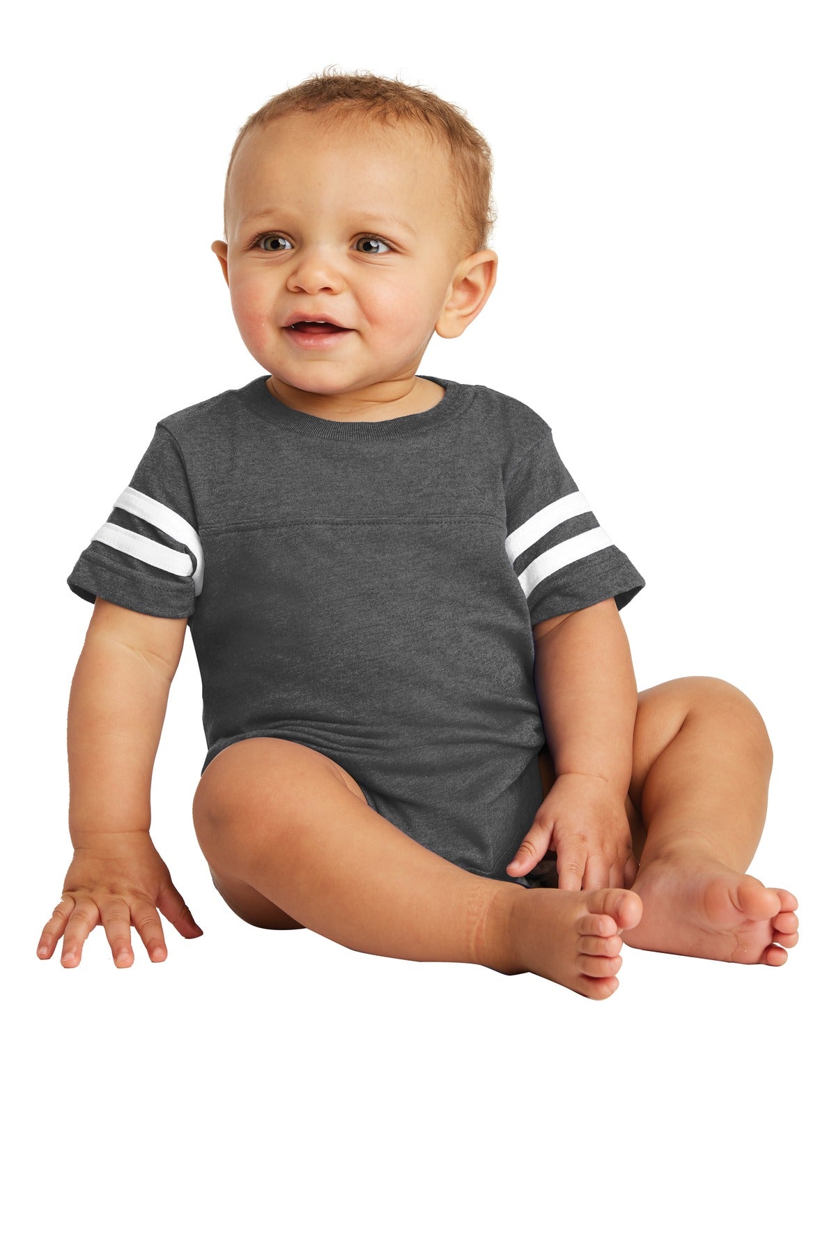 Rabbit Skinsƒ?› Infant Football Fine Jersey Bodysuit. RS4437