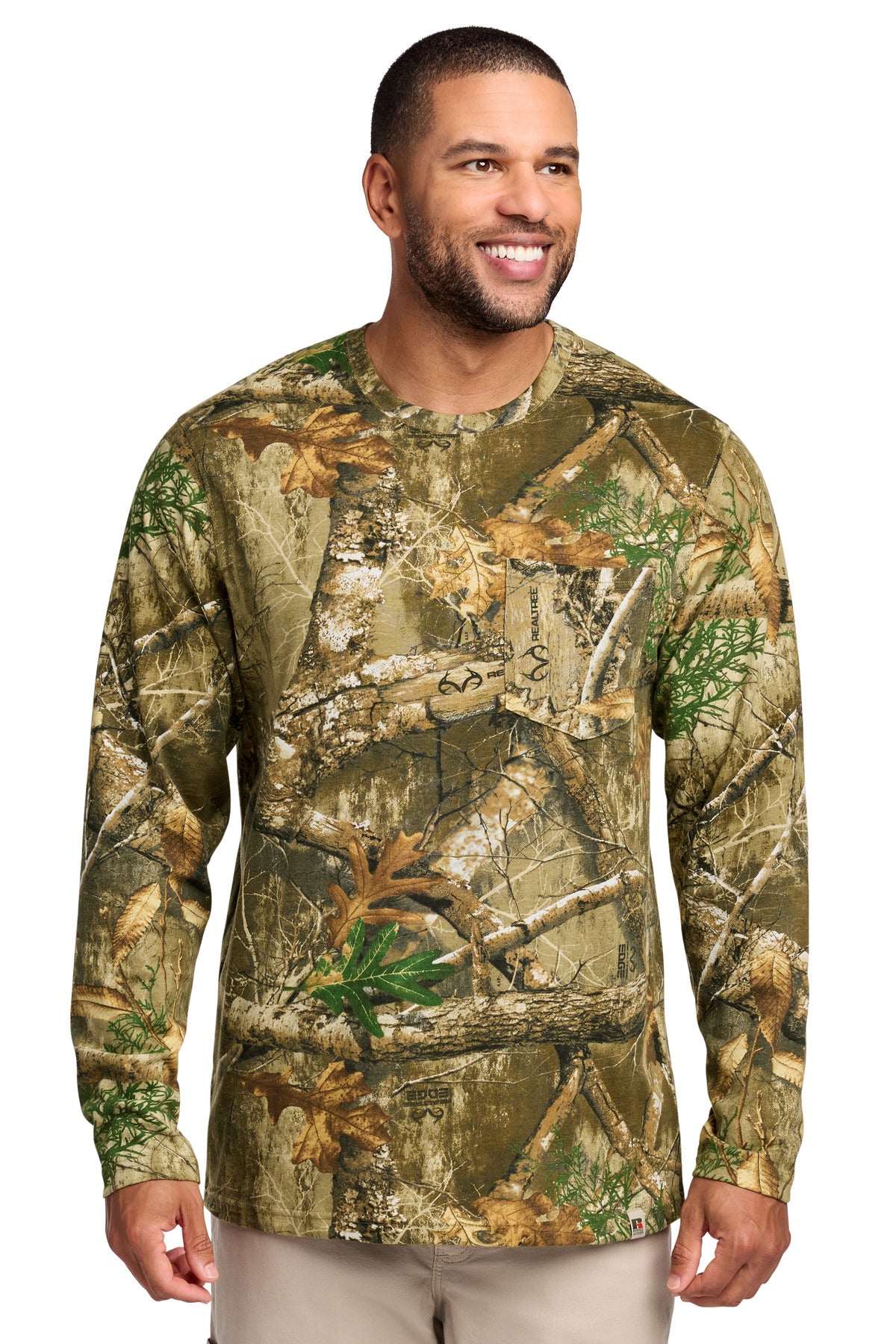 Russell Outdoorsƒ?› Realtree?? Long Sleeve Pocket Tee RU100LSP