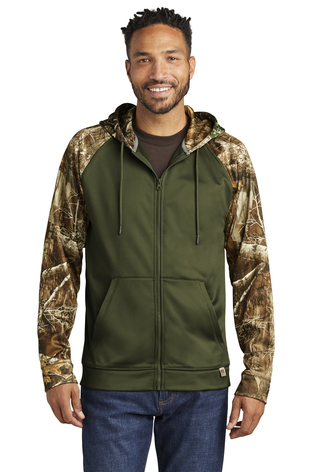 Russell Outdoorsƒ?› Realtree?? Performance Colorblock Full-Zip Hoodie RU452