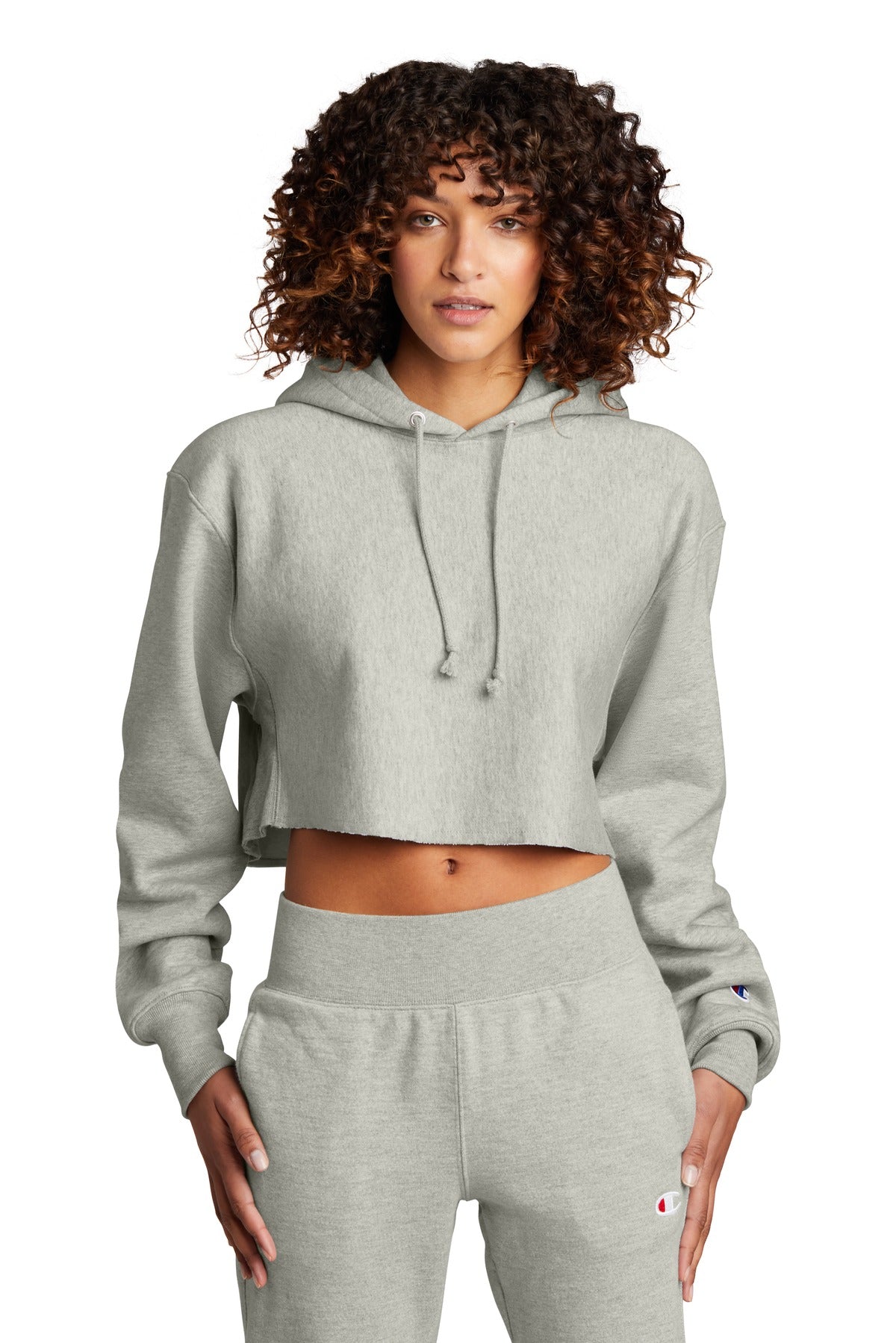 Champion ? Women's Reverse Weave ? Cropped Cut-Off Hooded Sweatshirt RW01W