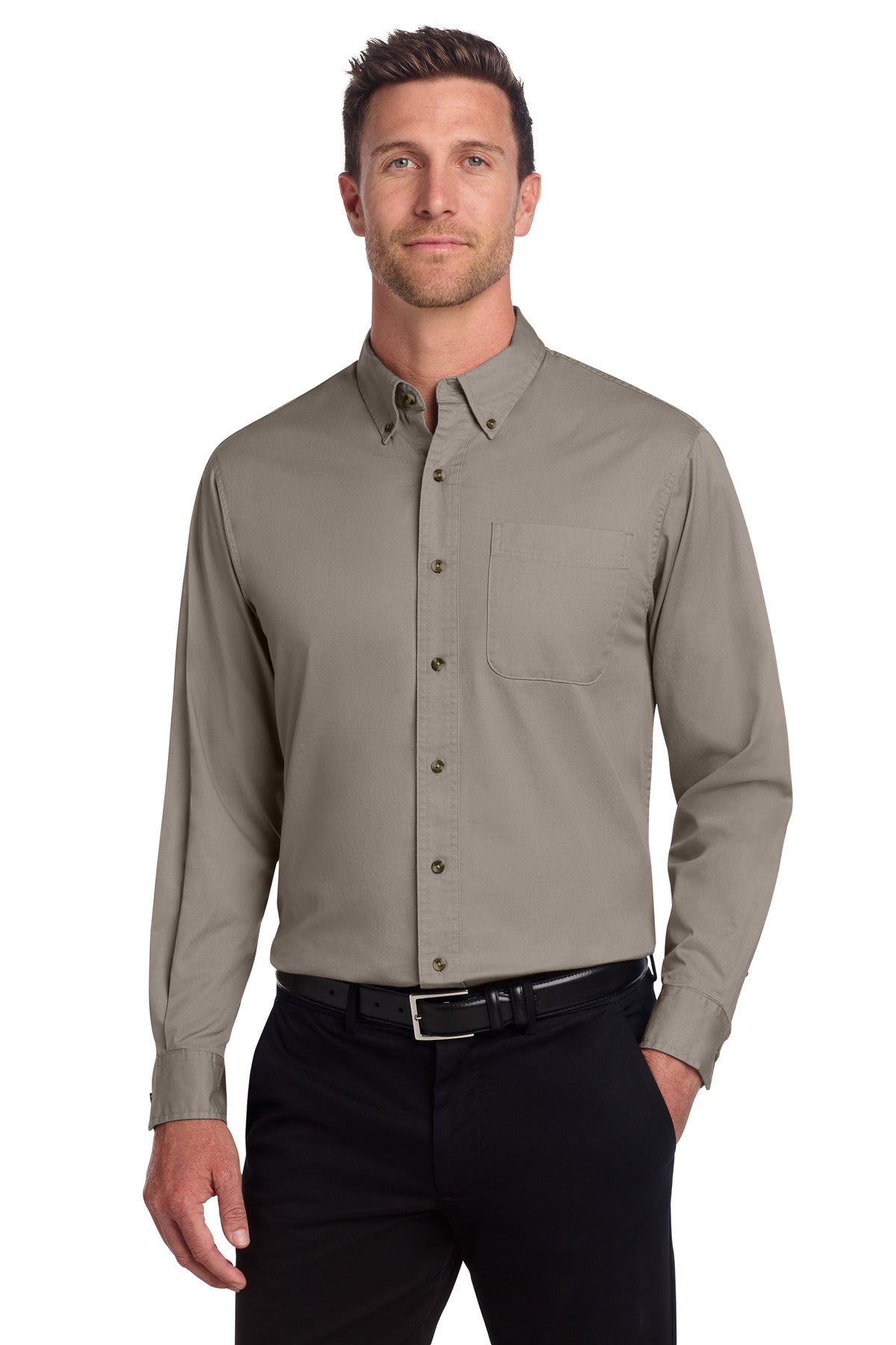 Port Authority?? Long Sleeve Twill Shirt. S600T