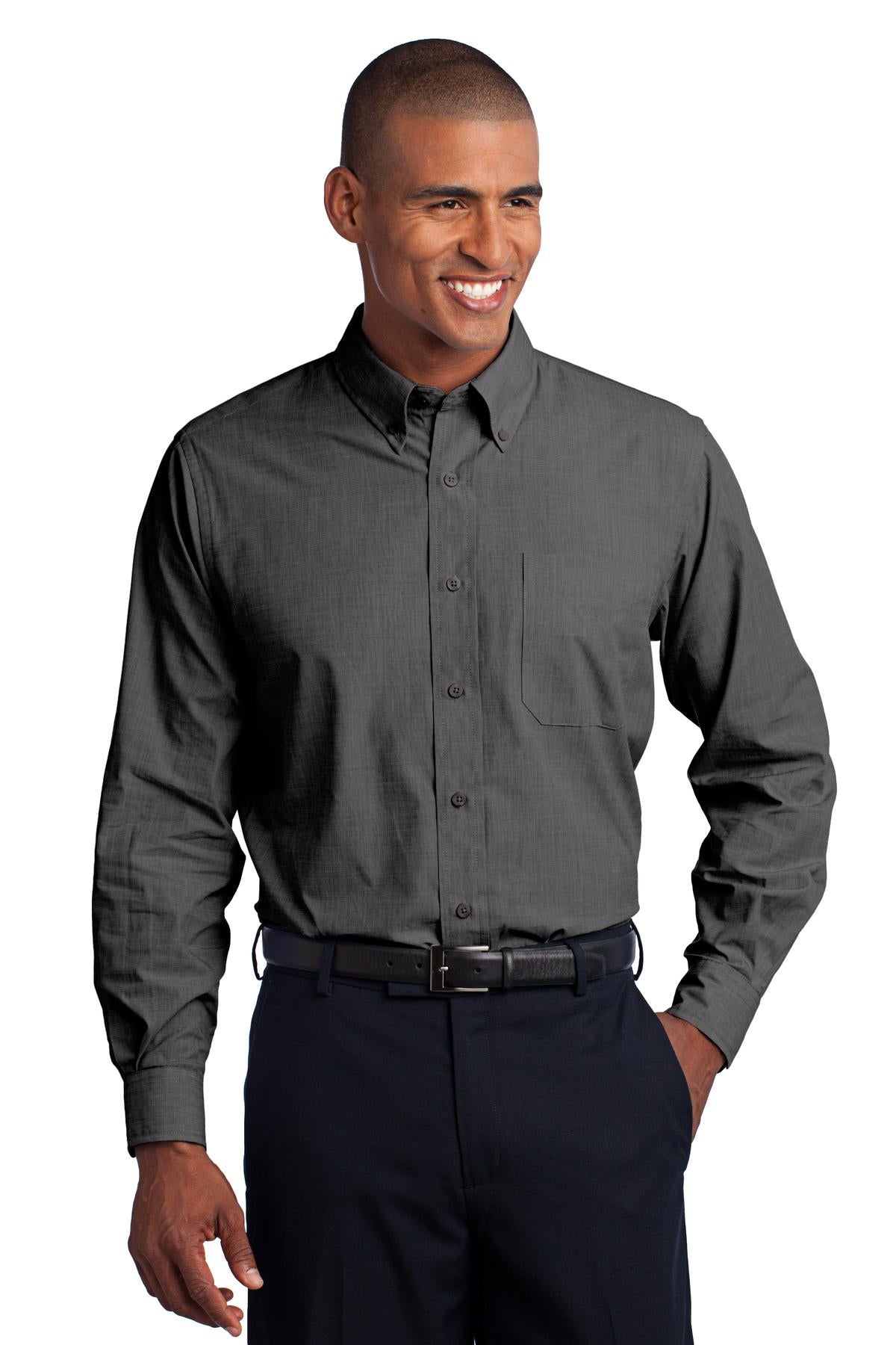 Port Authority?? Crosshatch Easy Care Shirt. S640