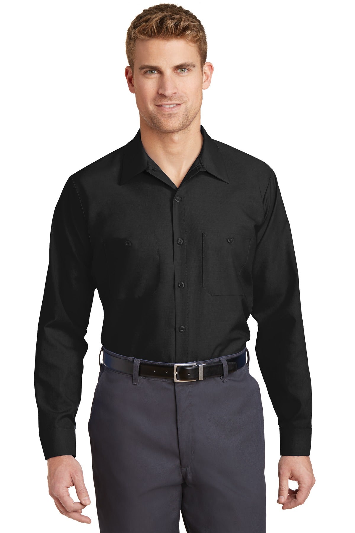Red Kap? Long Sleeve Industrial Work Shirt. SP14