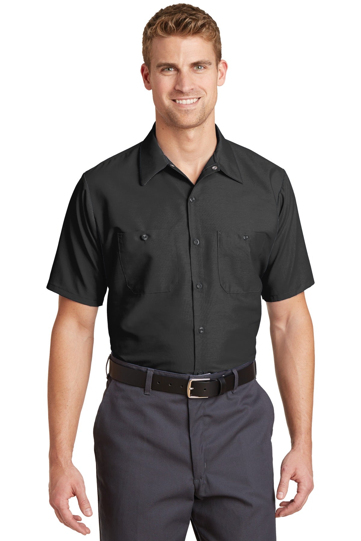 Red Kap? Short Sleeve Industrial Work Shirt. SP24
