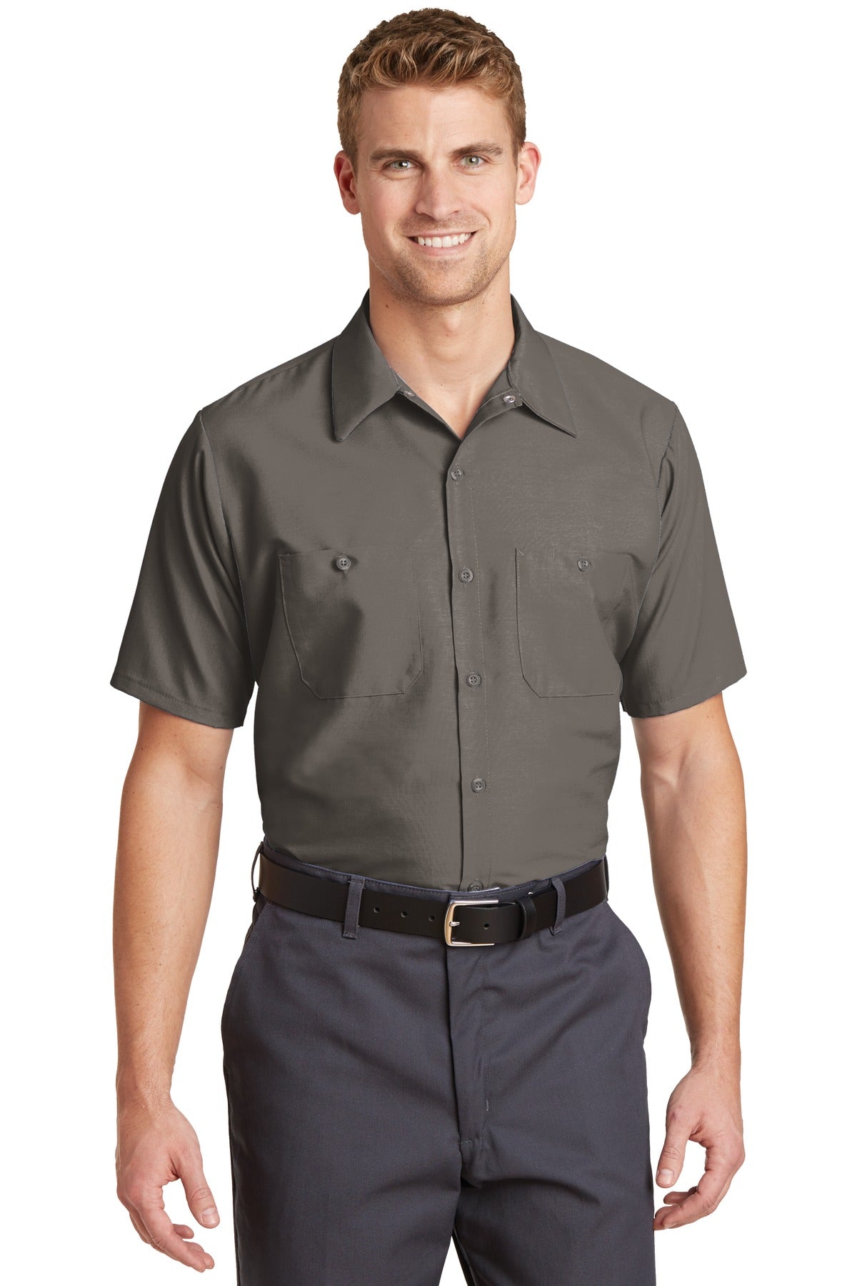 Red Kap? Short Sleeve Industrial Work Shirt. SP24