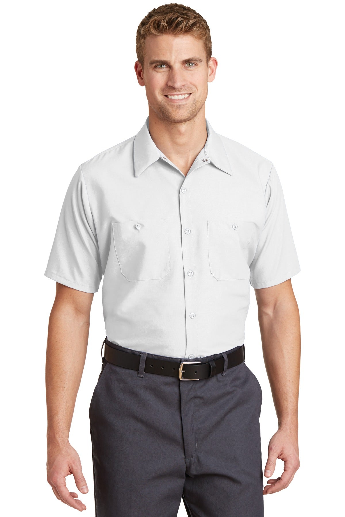 Red Kap? Short Sleeve Industrial Work Shirt. SP24