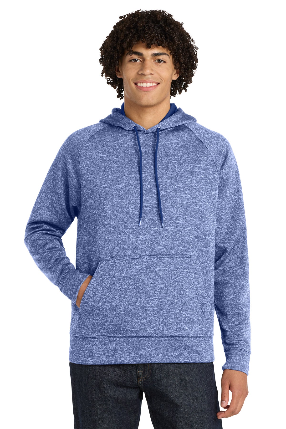 Sport-Tek?? PosiCharge?? Electric Heather Fleece Hooded Pullover. ST225