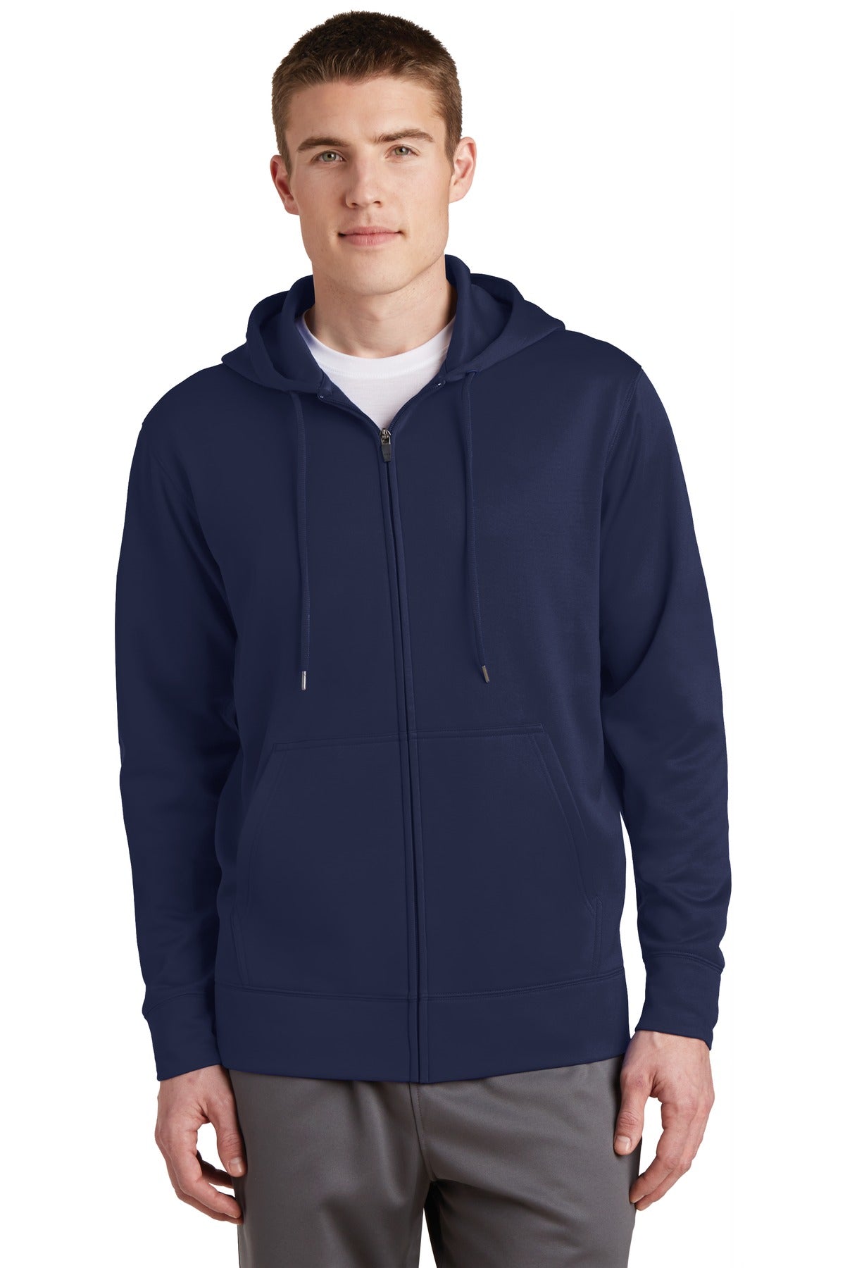 Sport-Tek® Sport-Wick® Fleece Full-Zip Hooded Jacket. ST238
