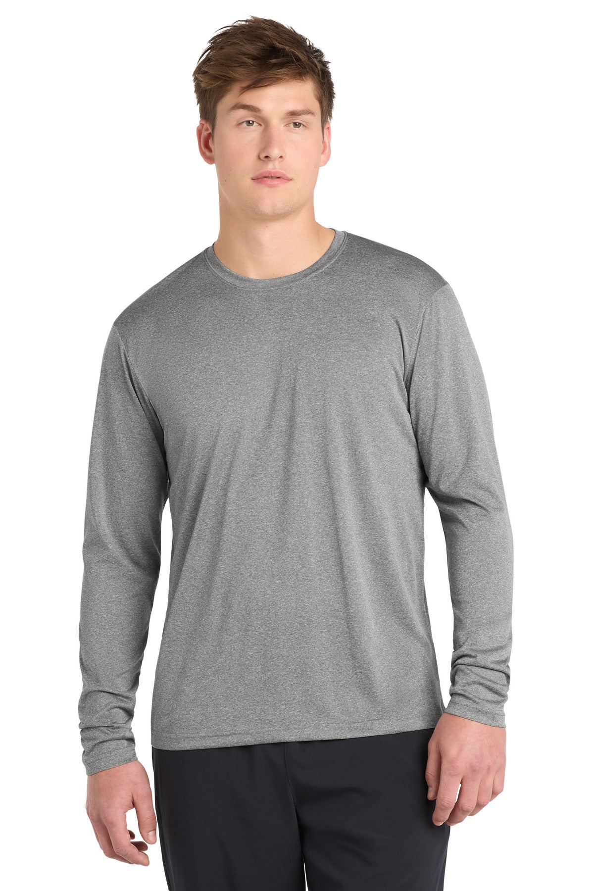 Sport-Tek?? Long Sleeve Heather Contenderƒ?› Tee. ST360LS