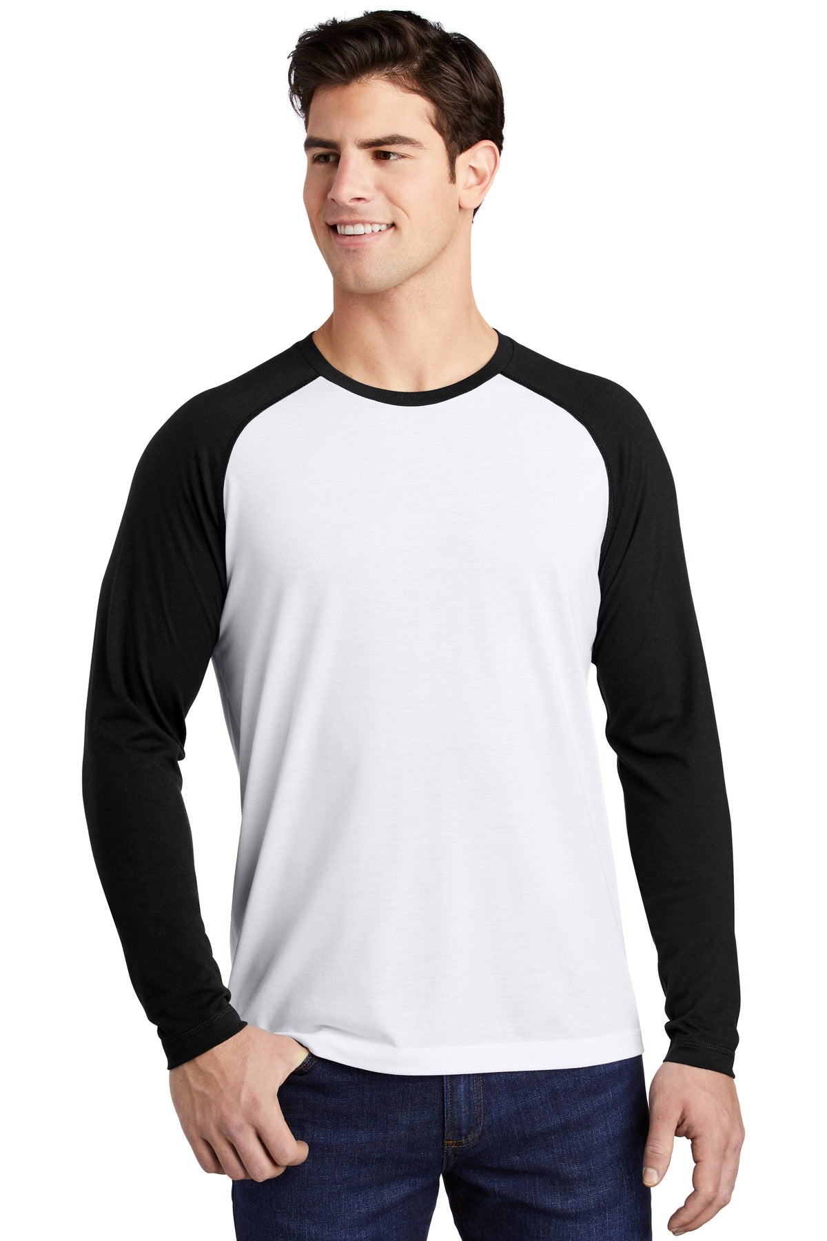 Sport-Tek ? PosiCharge ? Long Sleeve Tri-Blend Wicking Raglan Tee ST400LS